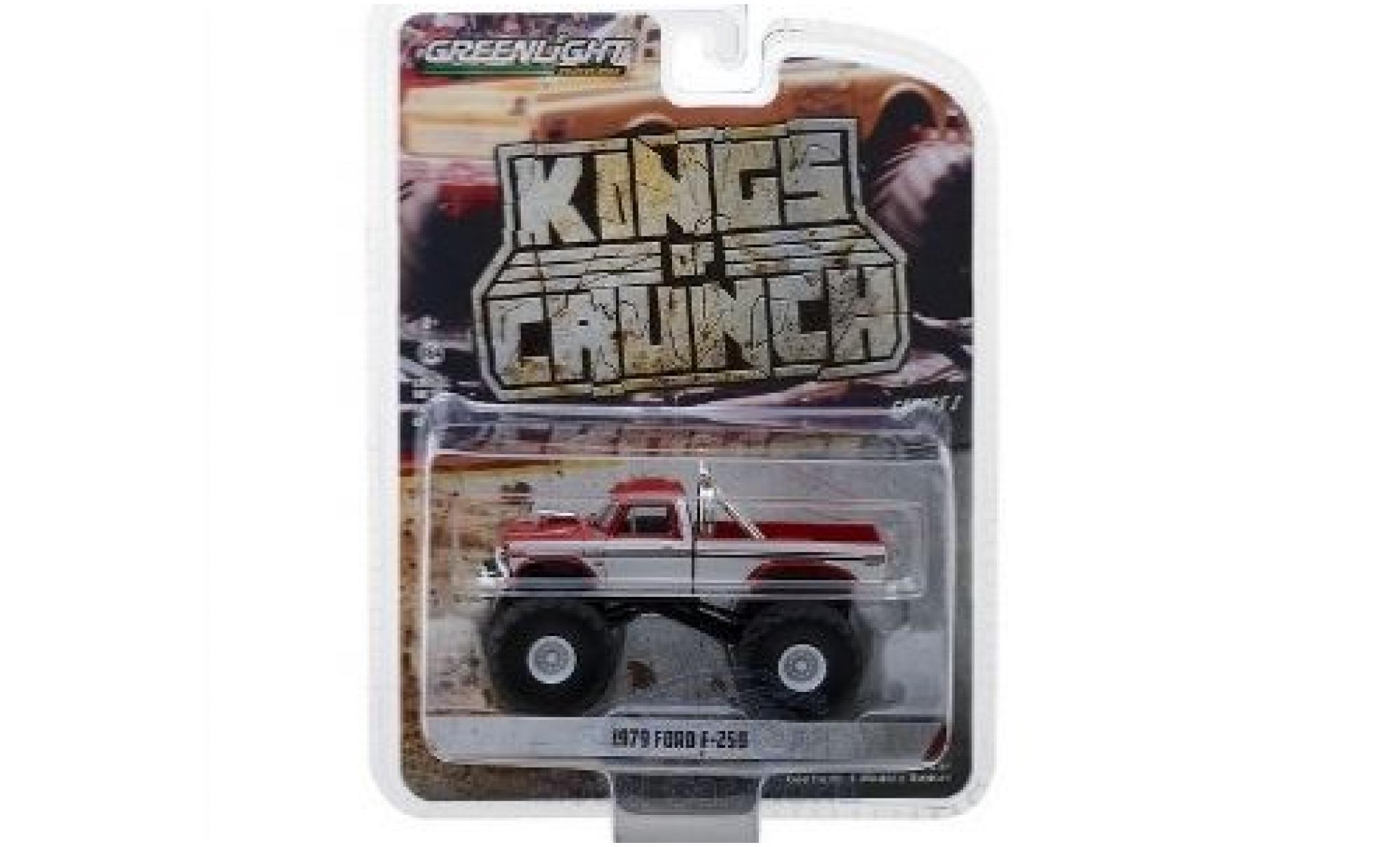 Ford F-250 1/64 Greenlight red/white 1979 diecast model cars
