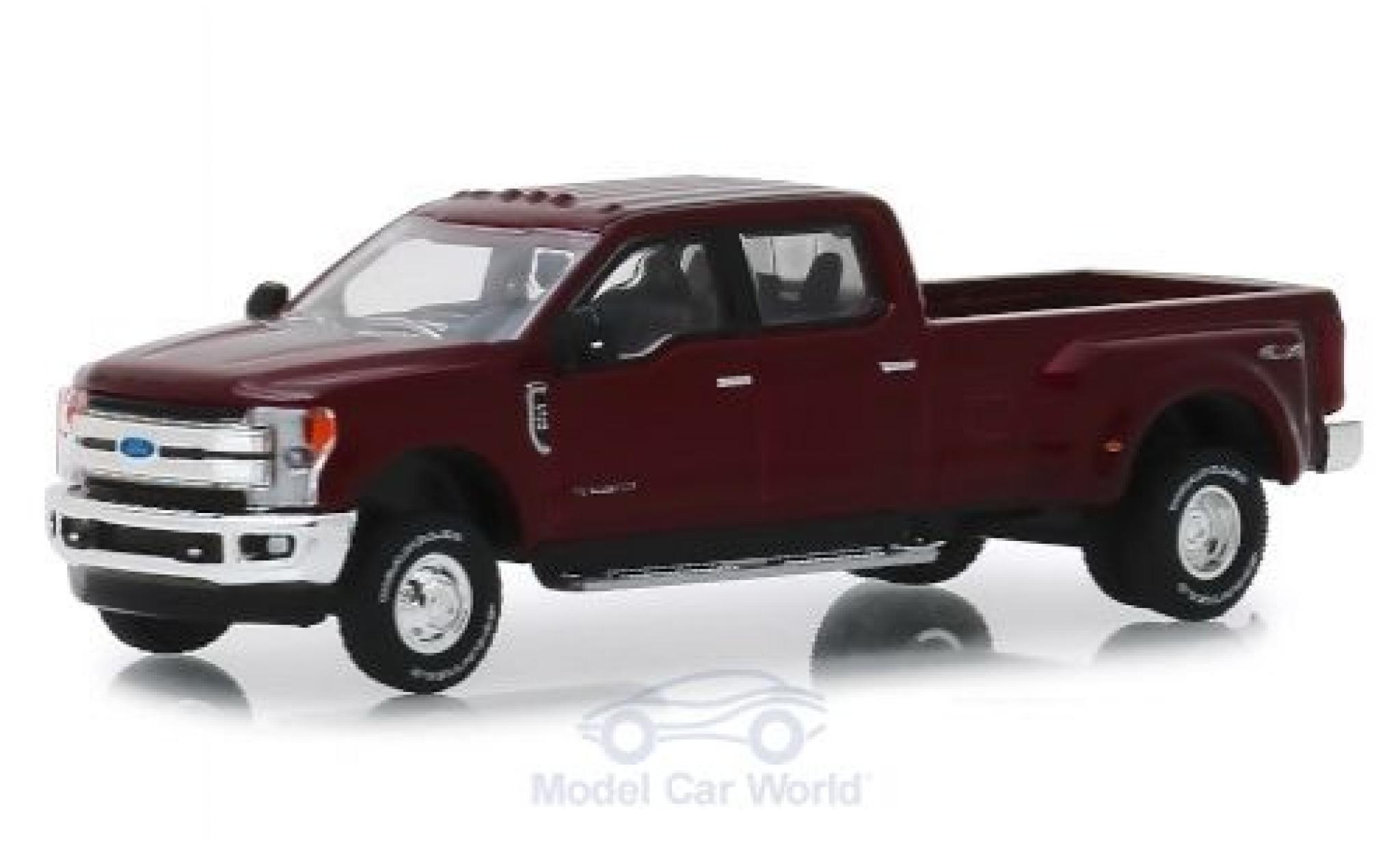 Ford F-350 1/64 Greenlight Lariat red 2019 diecast model cars