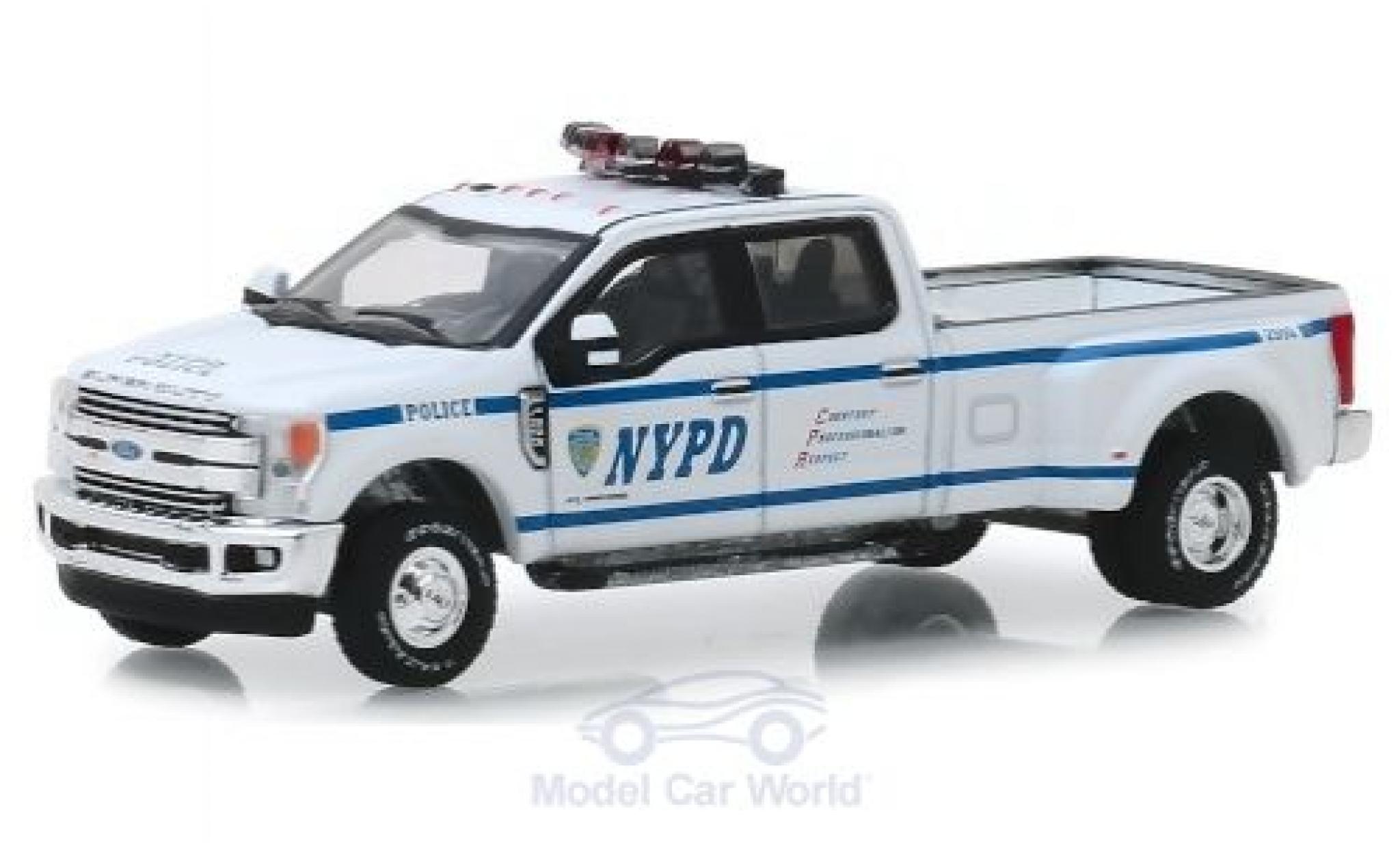 Ford F-350 1/64 Greenlight Lariat NYPD 2019 diecast model cars