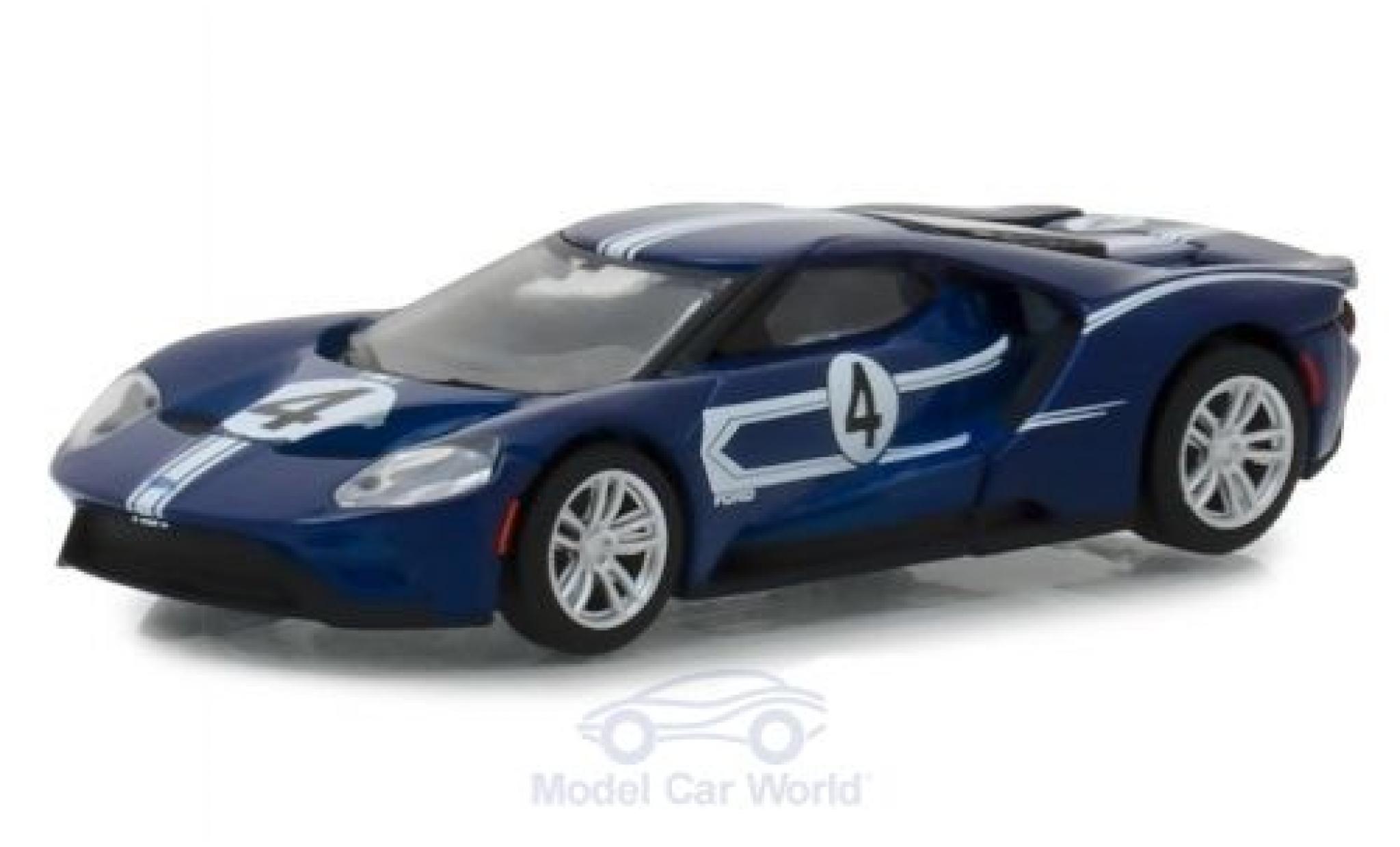 Ford GT 1/64 Greenlight 2017 1967 40 MKIV Tribute #4 diecast model cars
