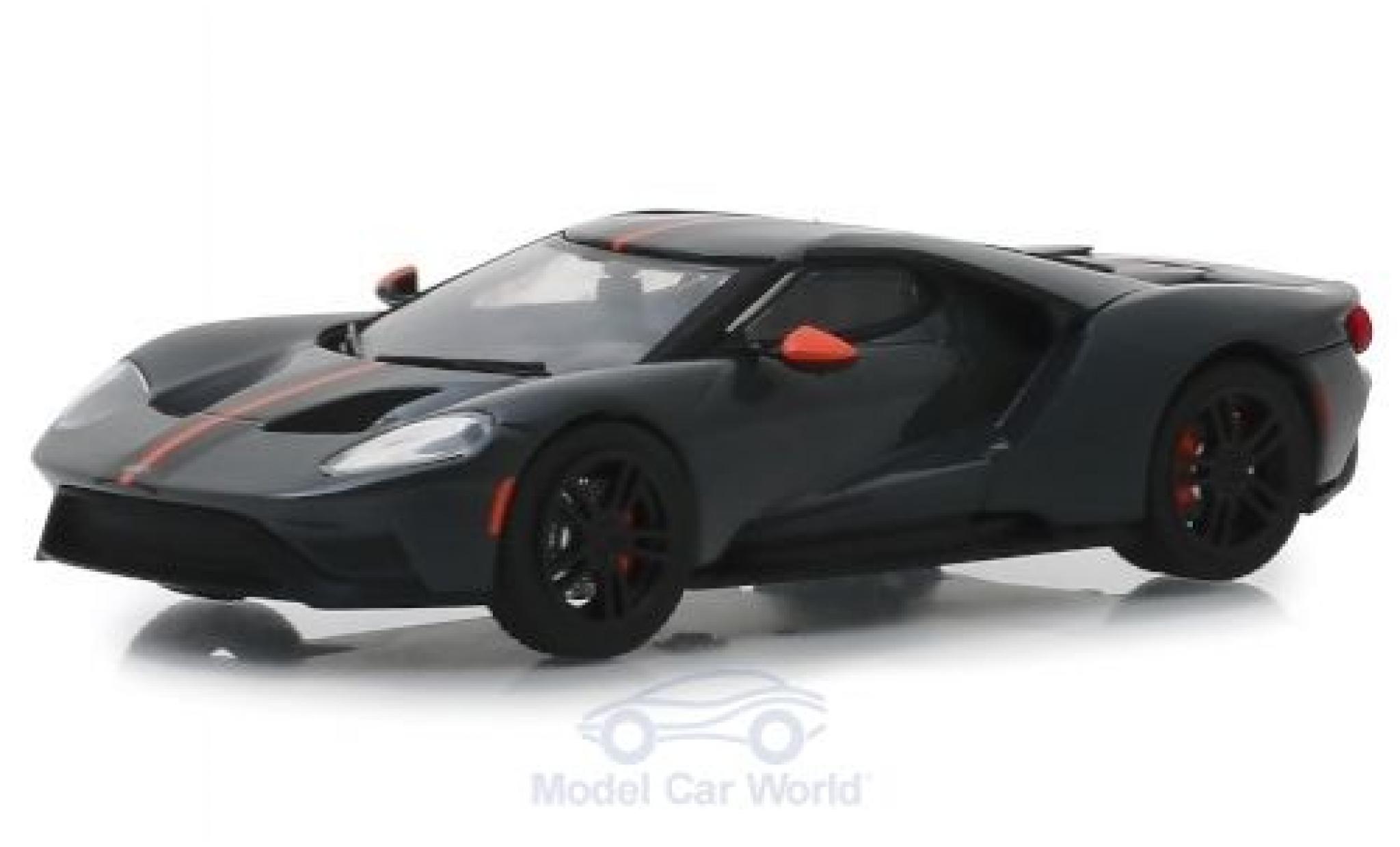 Ford GT 1/43 Greenlight Carbon Series grey 2019 diecast model cars