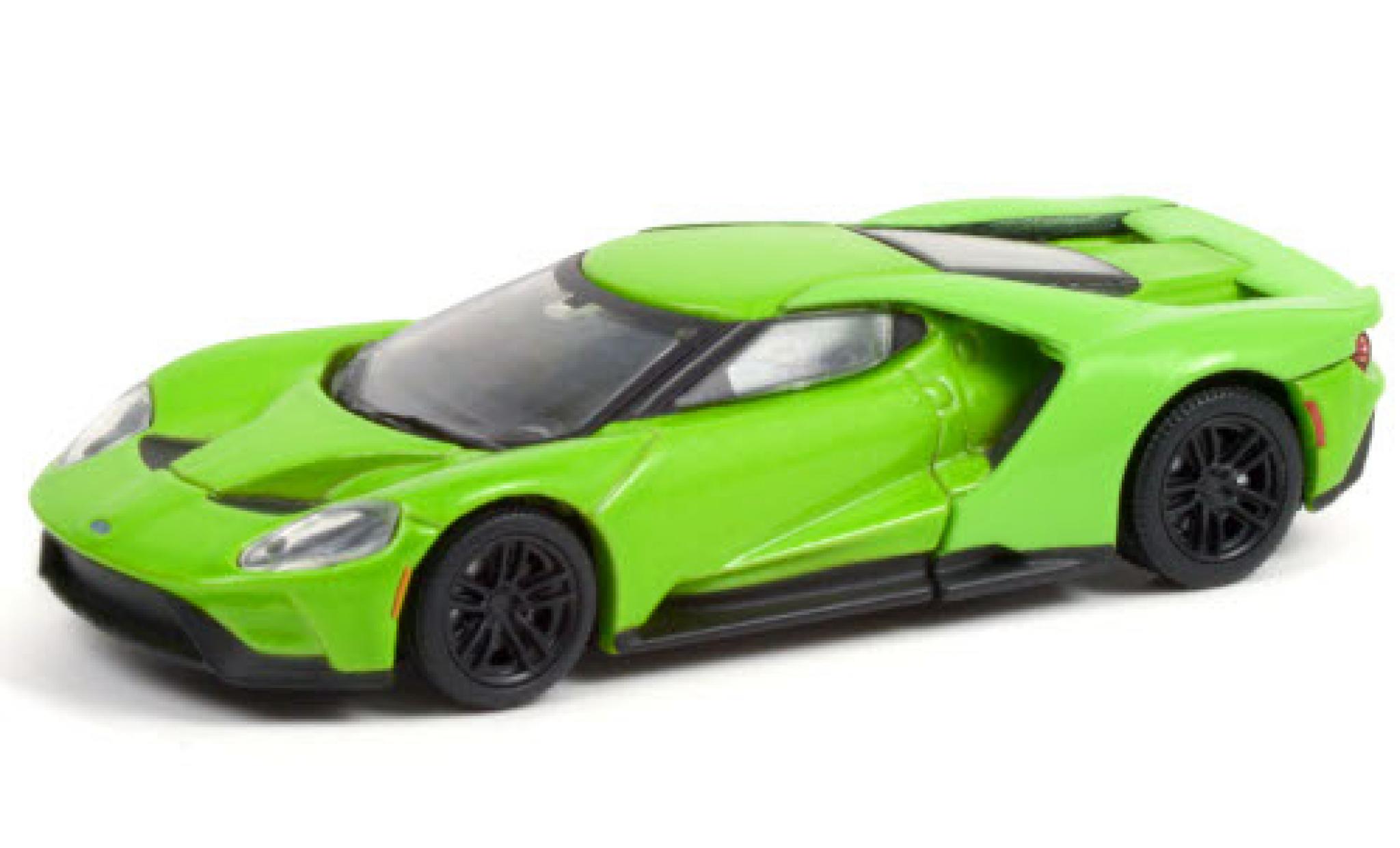 Ford GT 1/64 Greenlight metallic green 2017 diecast model cars