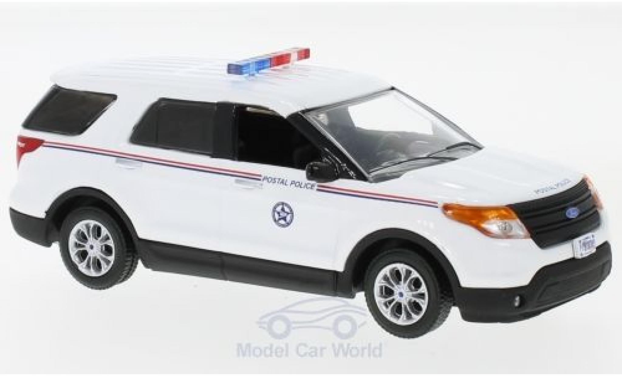 Ford Interceptor 1/43 Greenlight Utility USPS Postal Police white 2014 diecast model cars