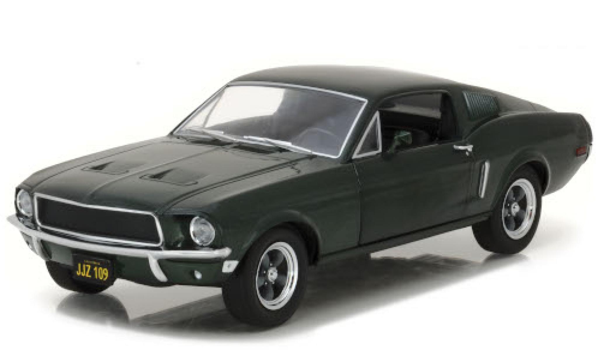 Ford Mustang 1/24 Greenlight GT Fastback metallic green 1968 diecast model cars