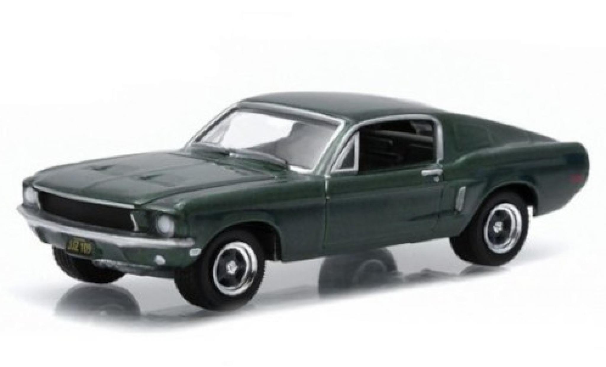 Ford Mustang 1/64 Greenlight GT metallic green Adif (E) 1968 diecast model cars
