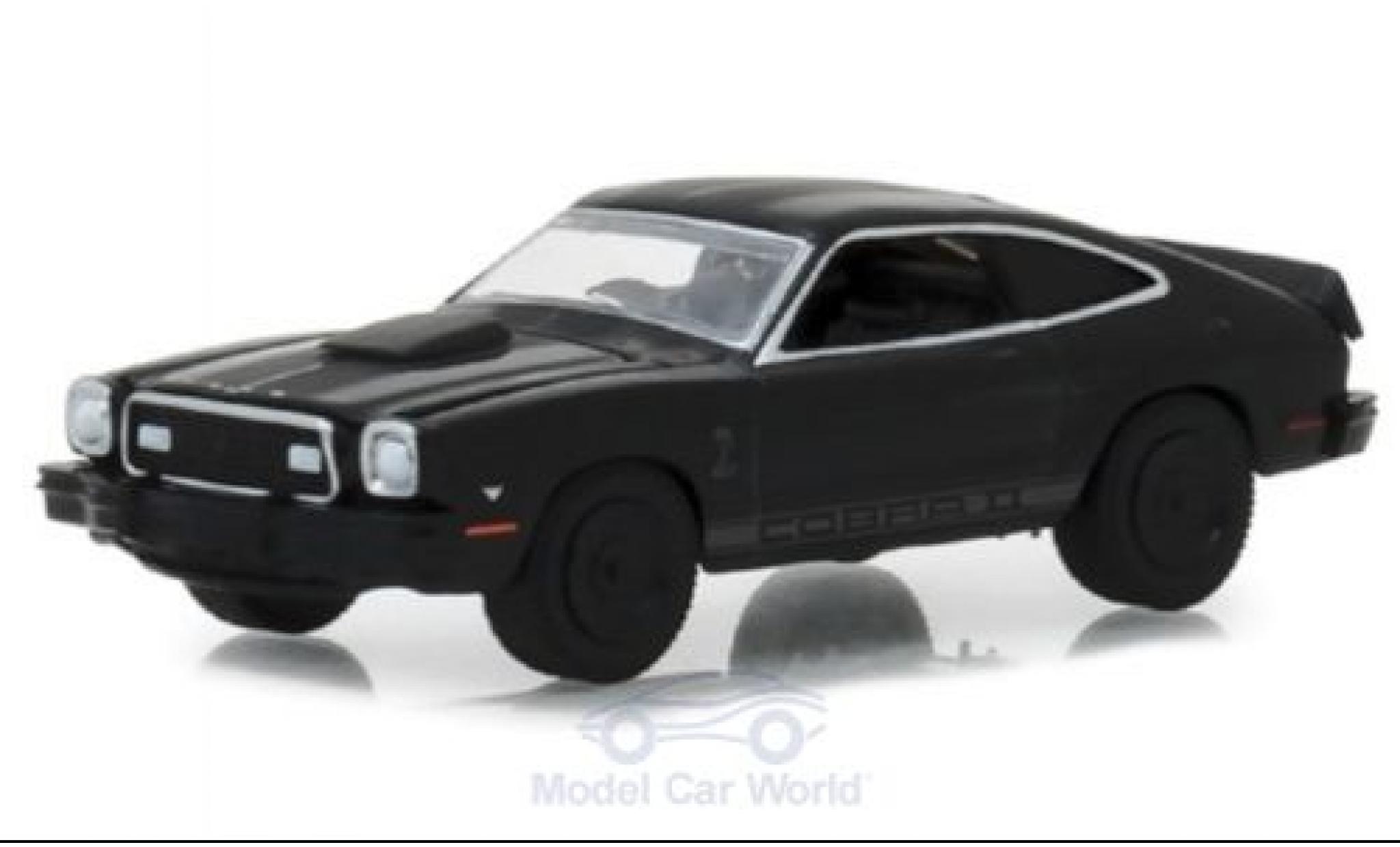 Ford Mustang 1/64 Greenlight II Cobra II black 1976 diecast model cars