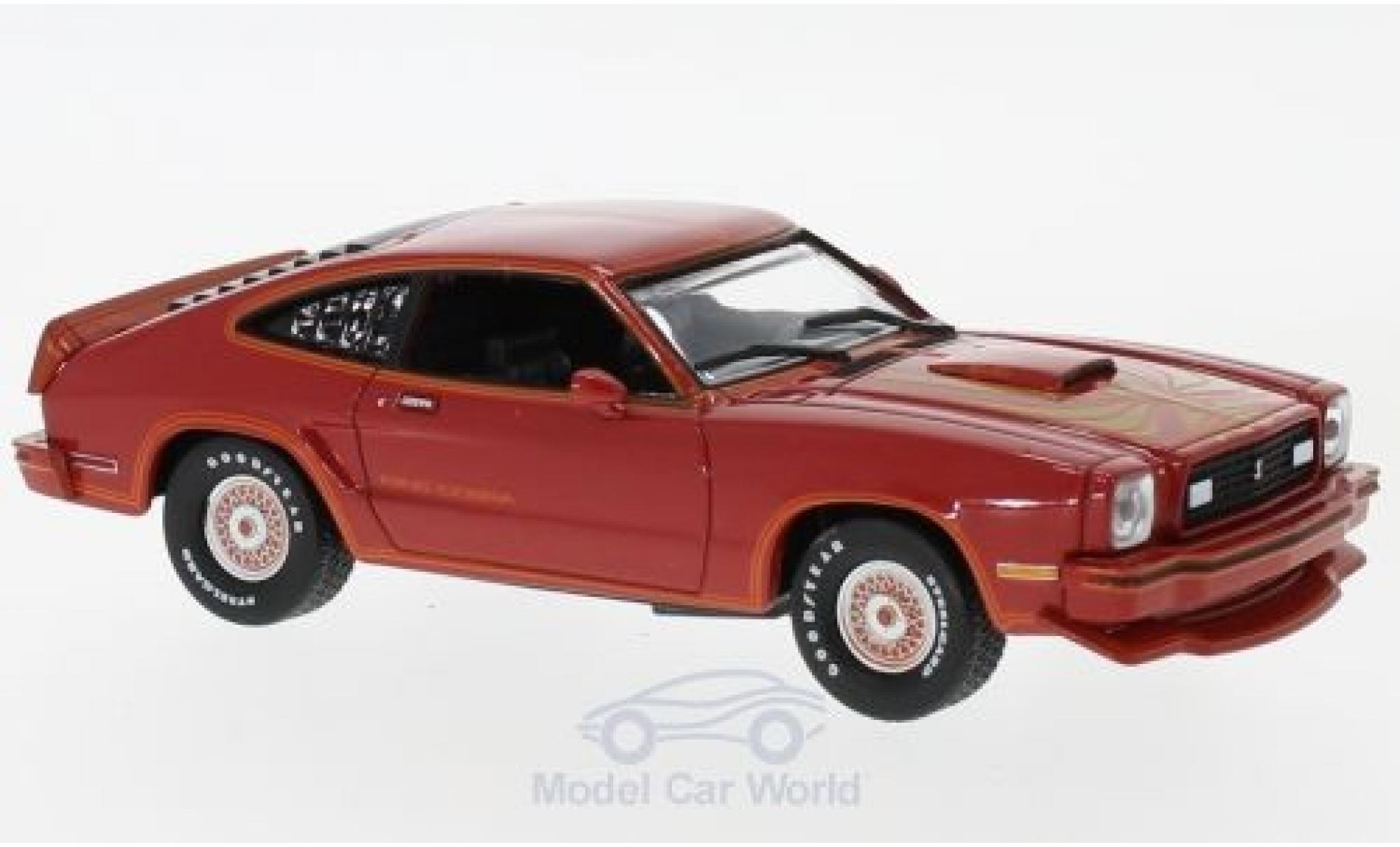 Ford Mustang 1/43 Greenlight II King Cobra red/gold 1978 diecast model cars