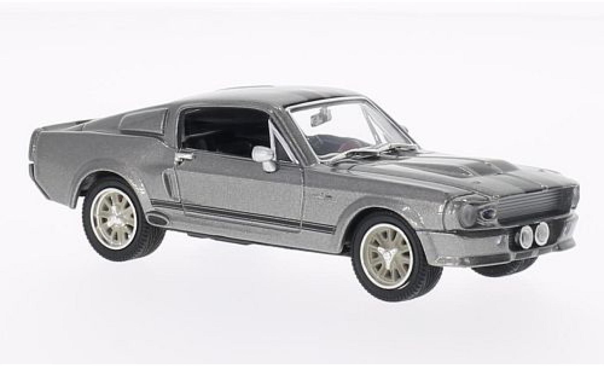 Ford Mustang 1/43 Greenlight Shelby GT500 Eleanor metallic grey/black 1967 Gone in 60 Seconds diecast model cars