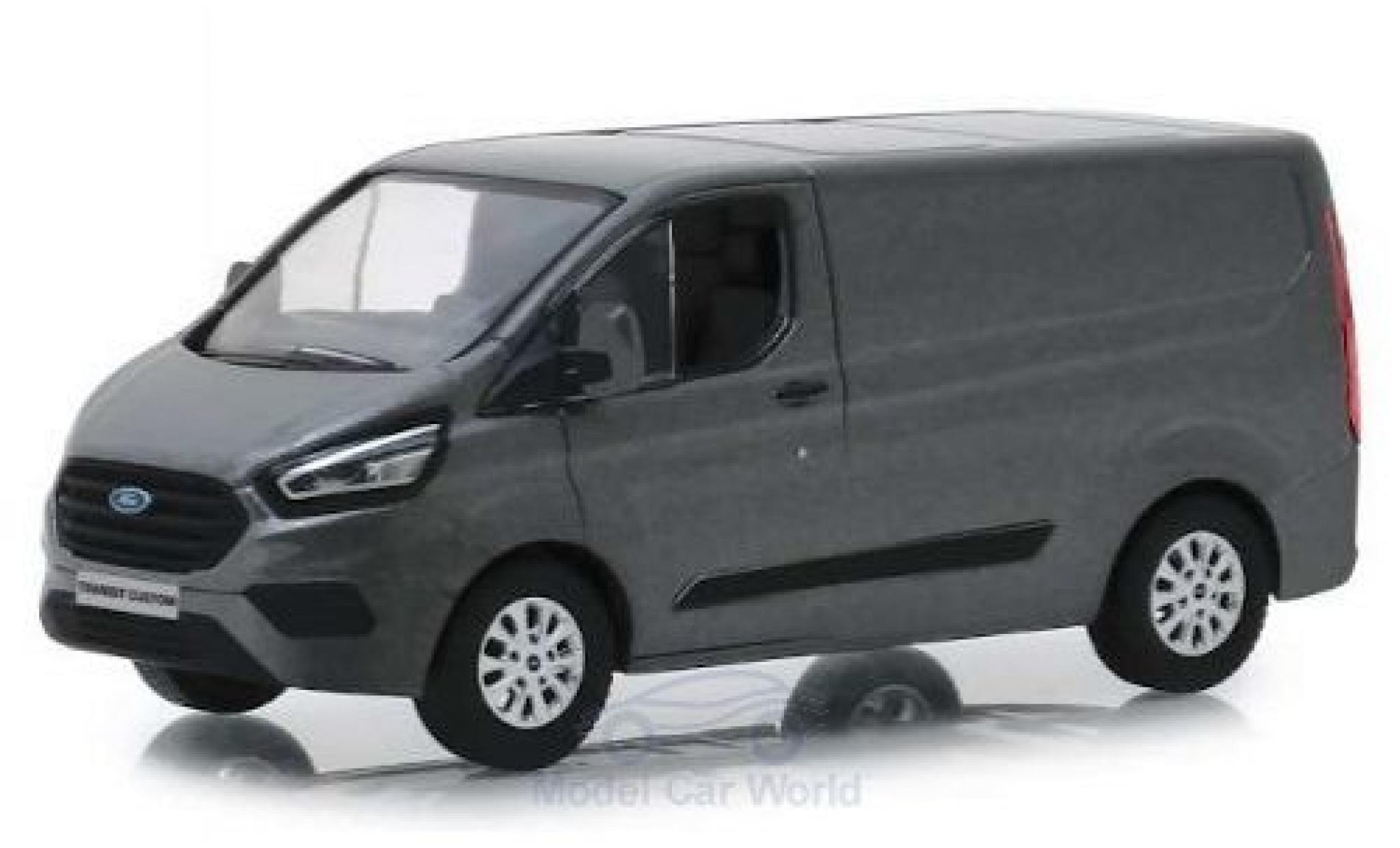 Ford Transit 1/43 Greenlight Custom (V362) MCA metallic grey 2018 diecast model cars