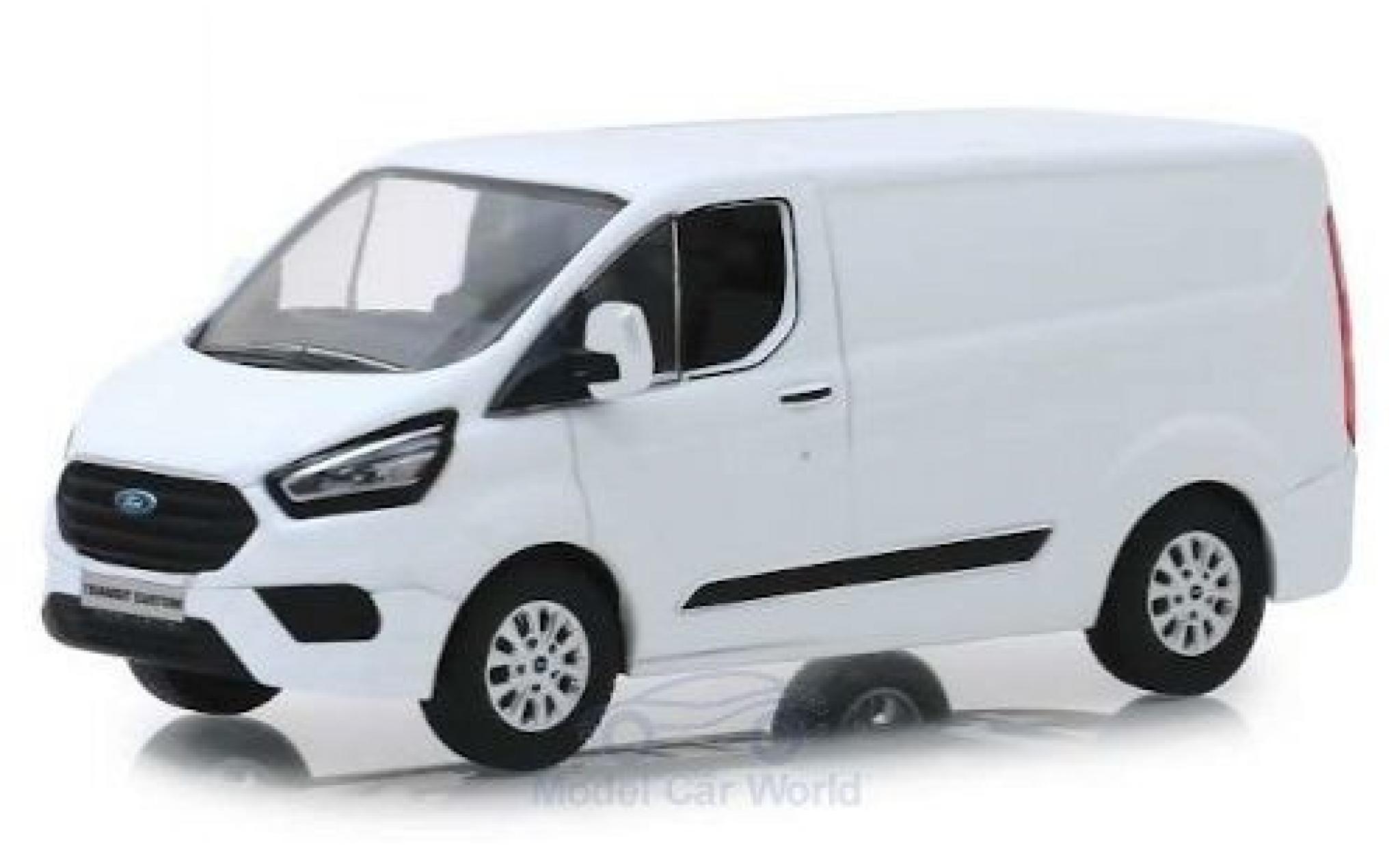 Ford Transit 1/43 Greenlight Custom (V362) MCA white 2018 diecast model cars