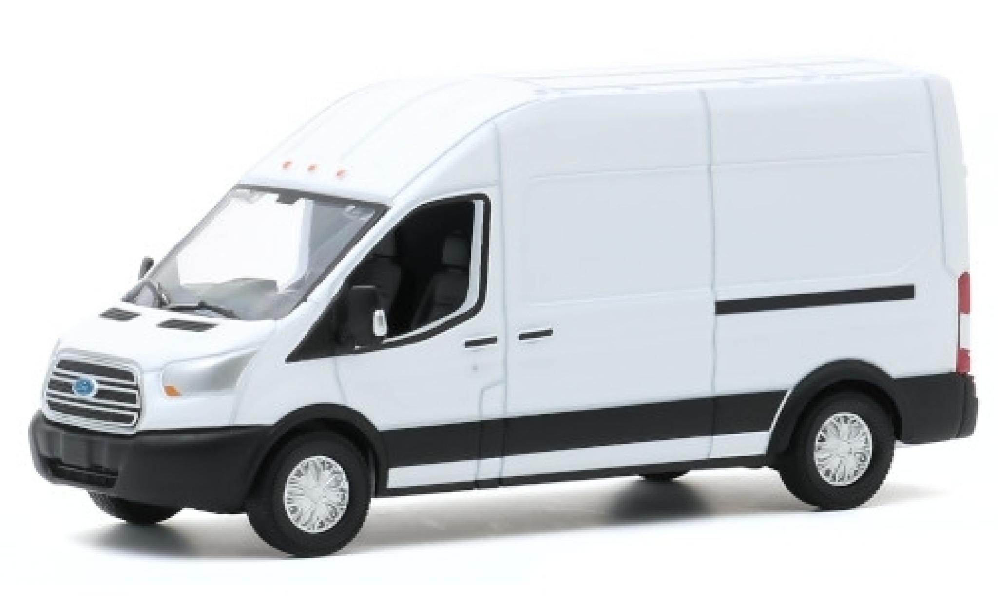 Ford Transit 1/64 Greenlight HD Kasten white 2015 diecast model cars