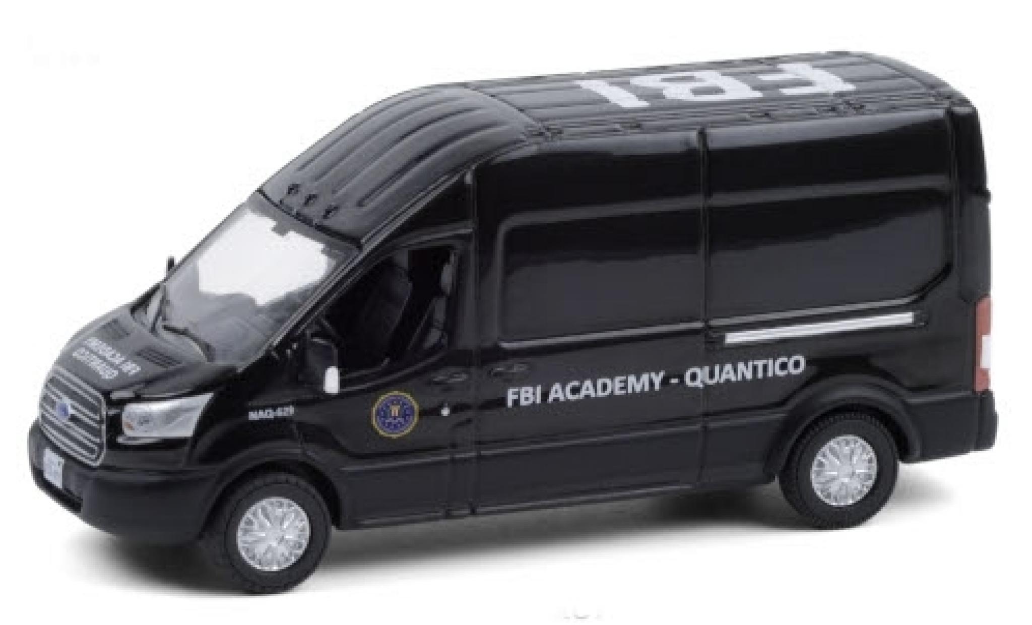 Ford Transit 1/64 Greenlight LWB High Roof FBI Academy - Quantico 2015 diecast model cars