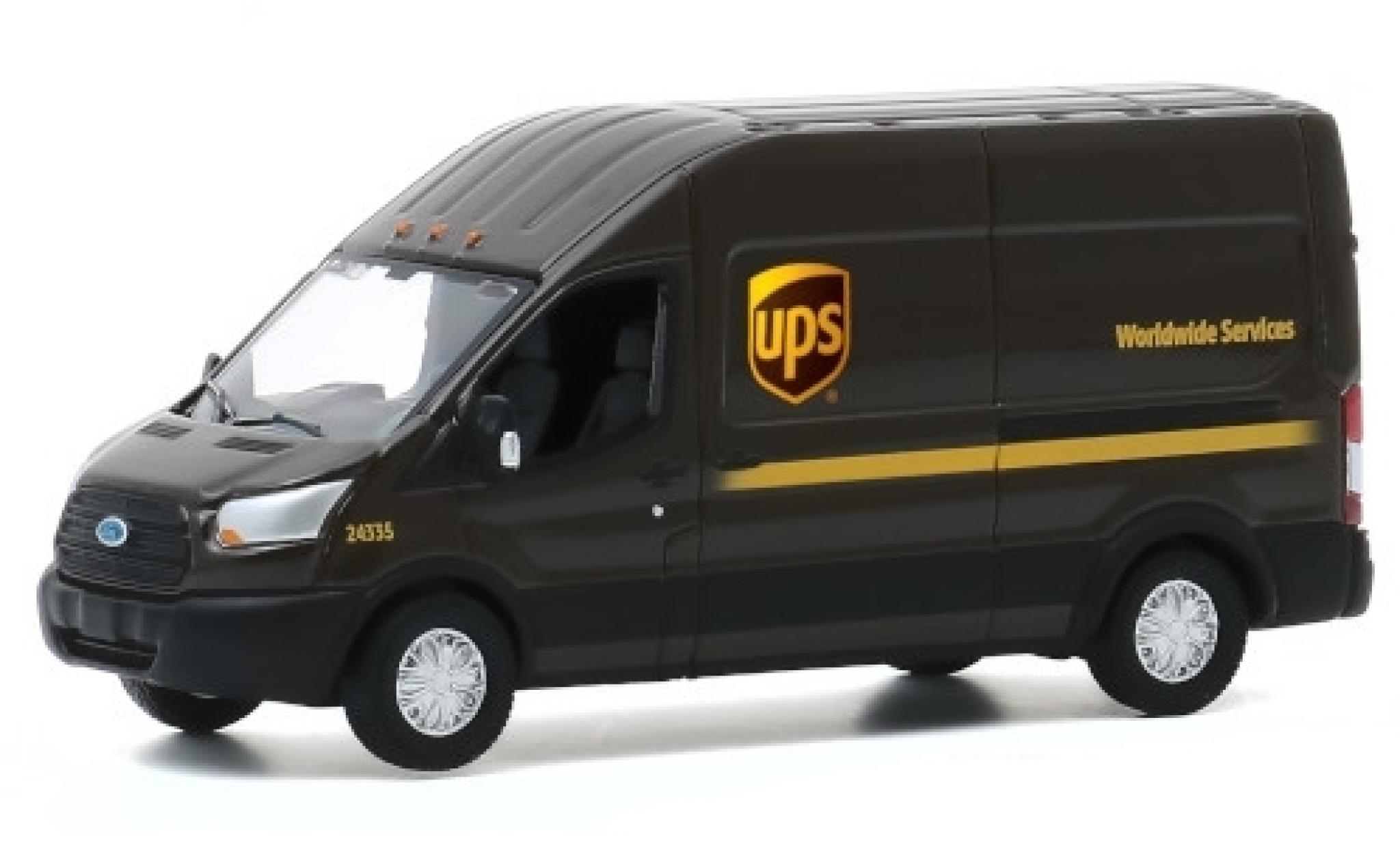 Ford Transit 1/64 Greenlight UPS 2019 diecast model cars
