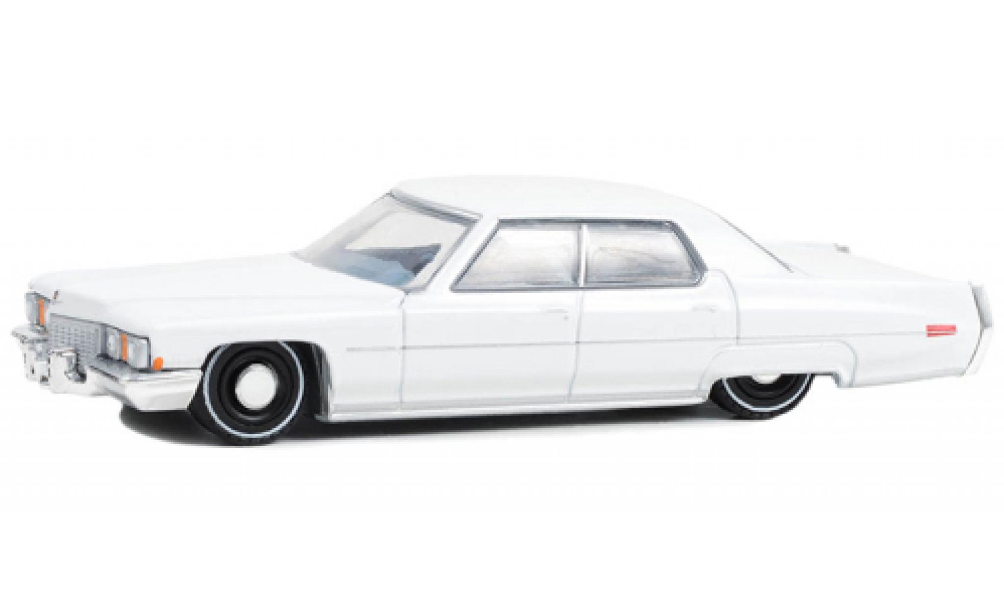 Cadillac Sedan 1/64 Greenlight DeVille white 1972 diecast model cars