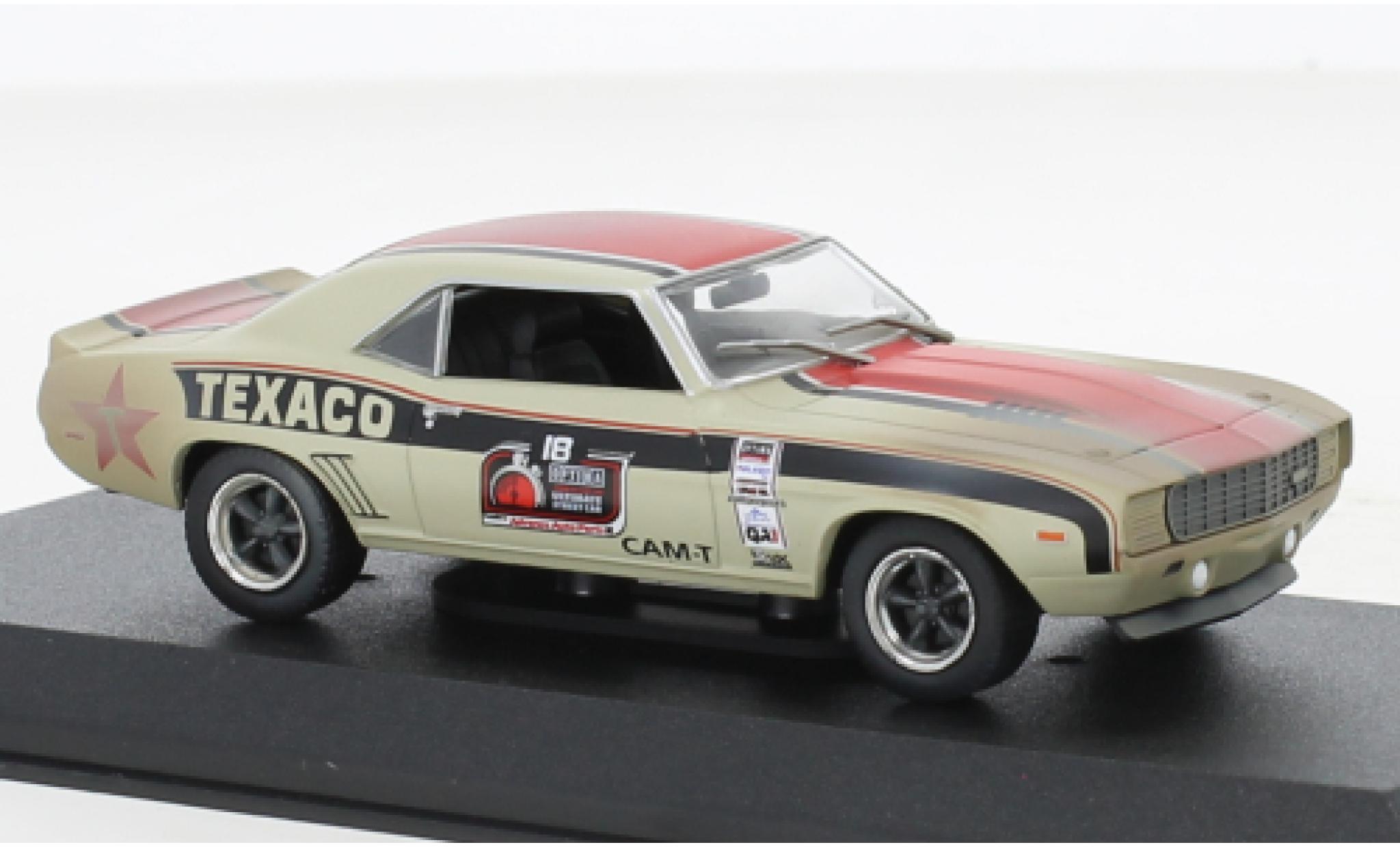 Chevrolet Camaro 1/64 Greenlight RS Texaco 1969 diecast model cars