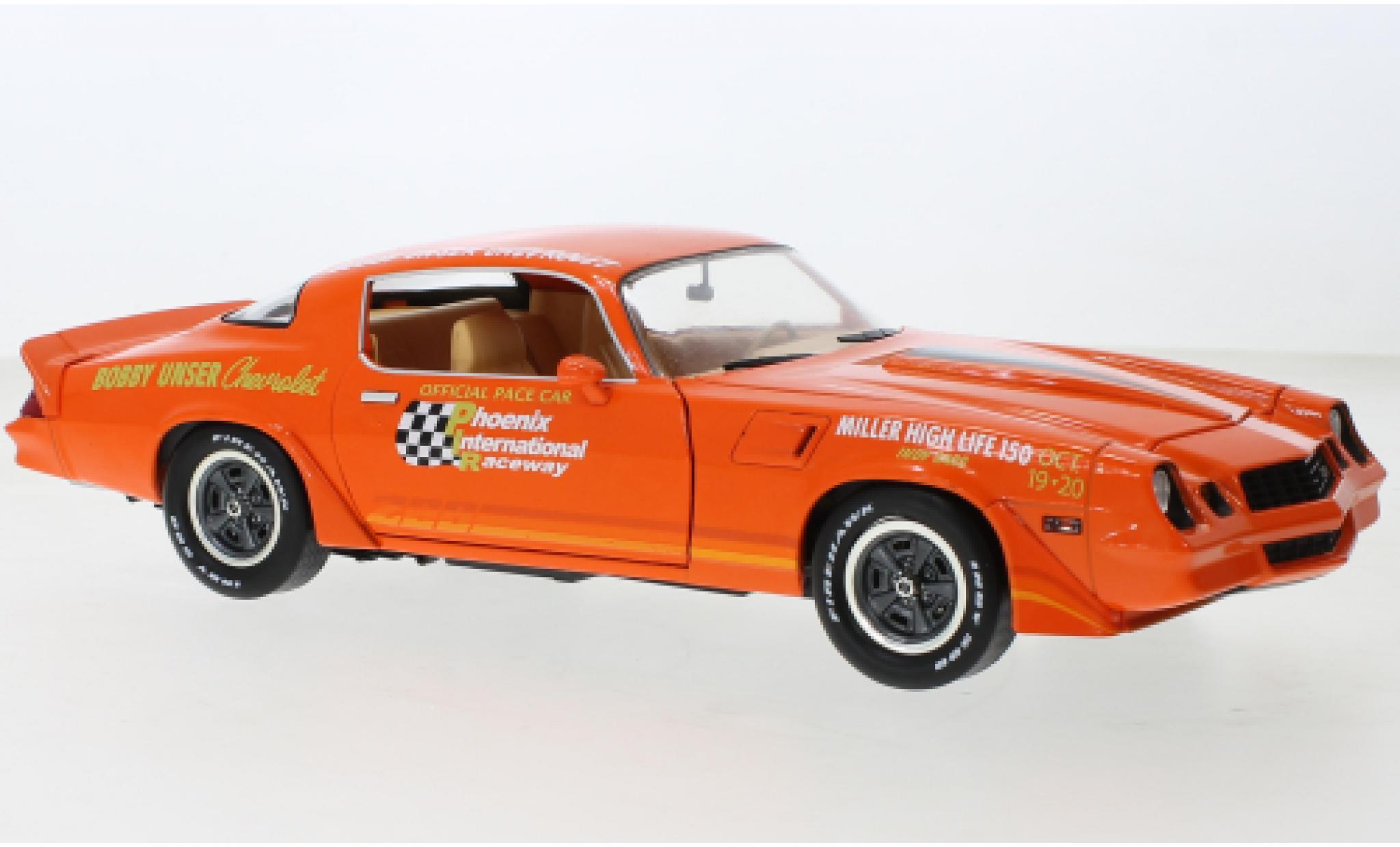 Chevrolet Camaro 1/18 Greenlight Z28 Phoenix International Raceway 1980 diecast model cars