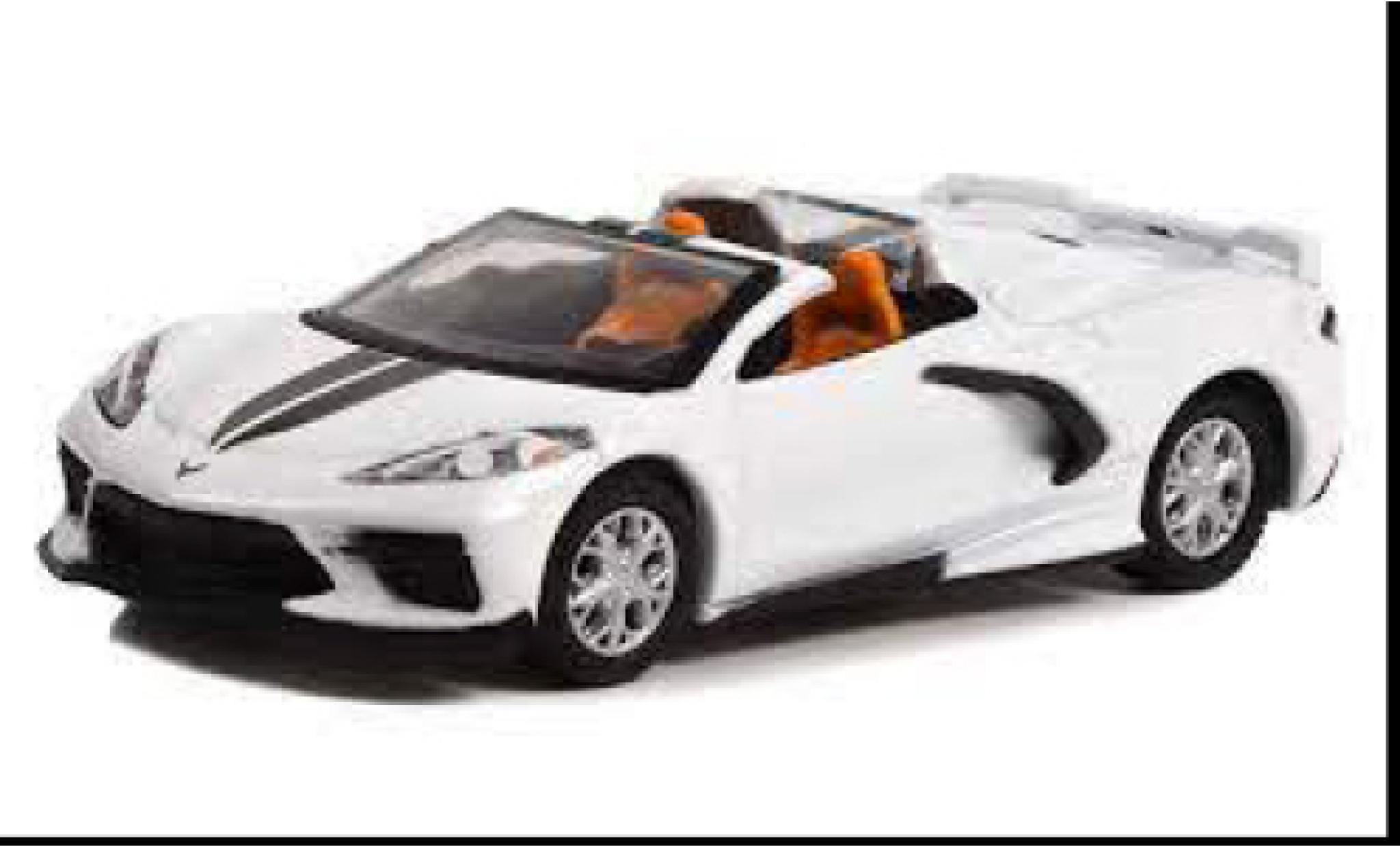 Chevrolet Corvette 1/64 Greenlight (C8) Convertible white 2020 diecast model cars