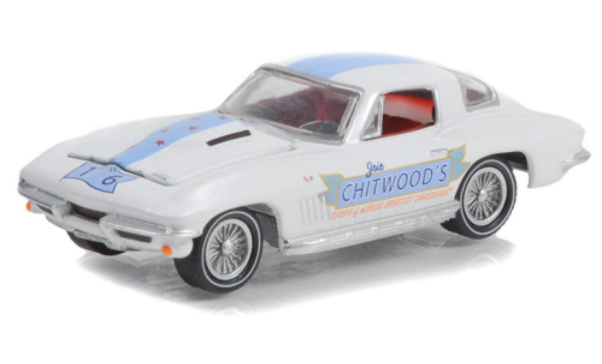 Chevrolet Corvette 1/64 Greenlight Chitwoods 1966 diecast model cars