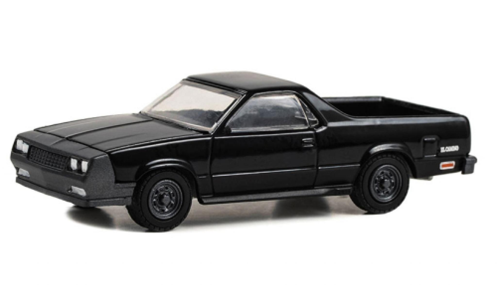 Chevrolet El Camino 1/64 Greenlight Super Sport black 1978 diecast model cars