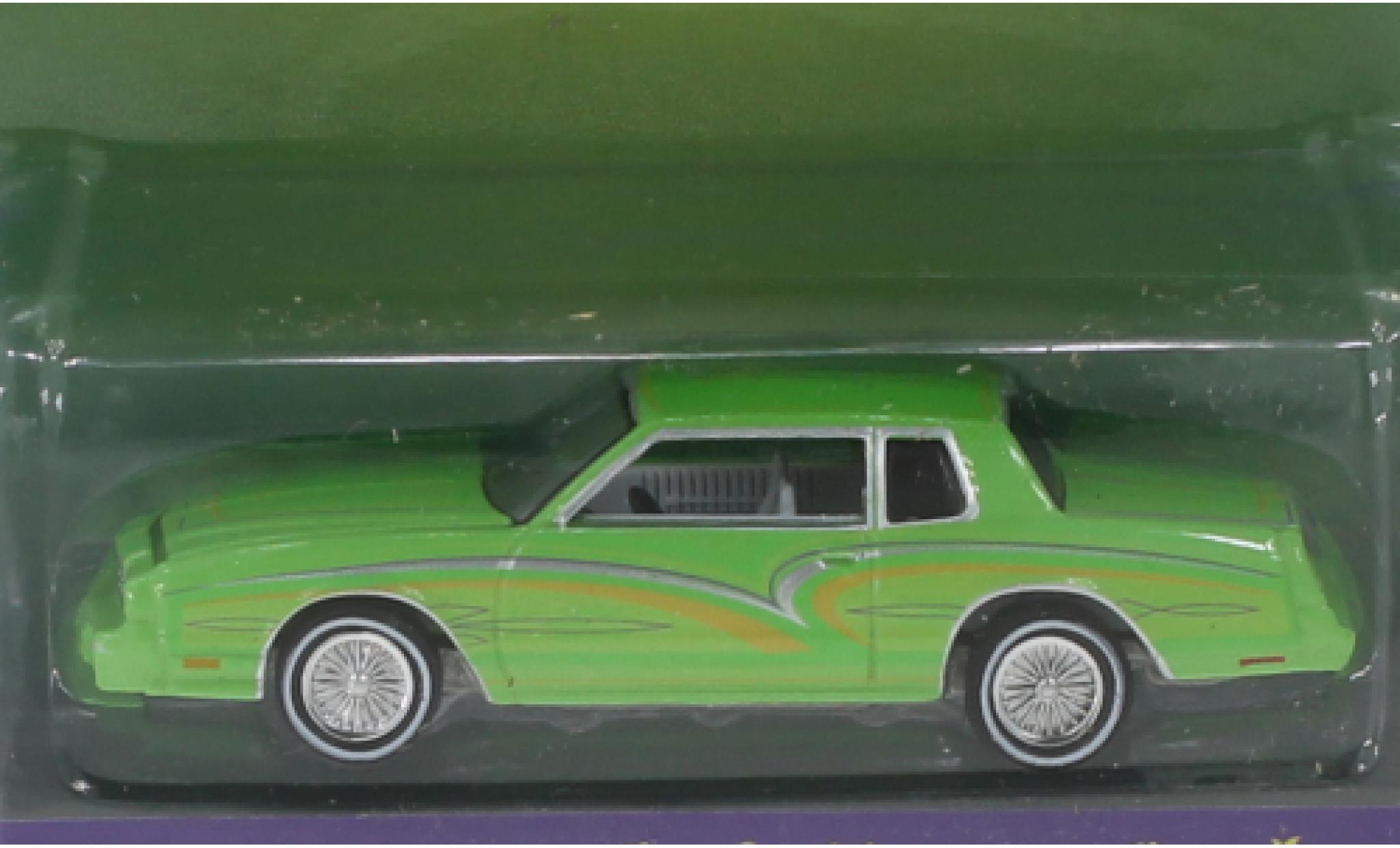 Chevrolet Monte Carlo 1/64 Greenlight green/Dekor 1972 diecast model cars