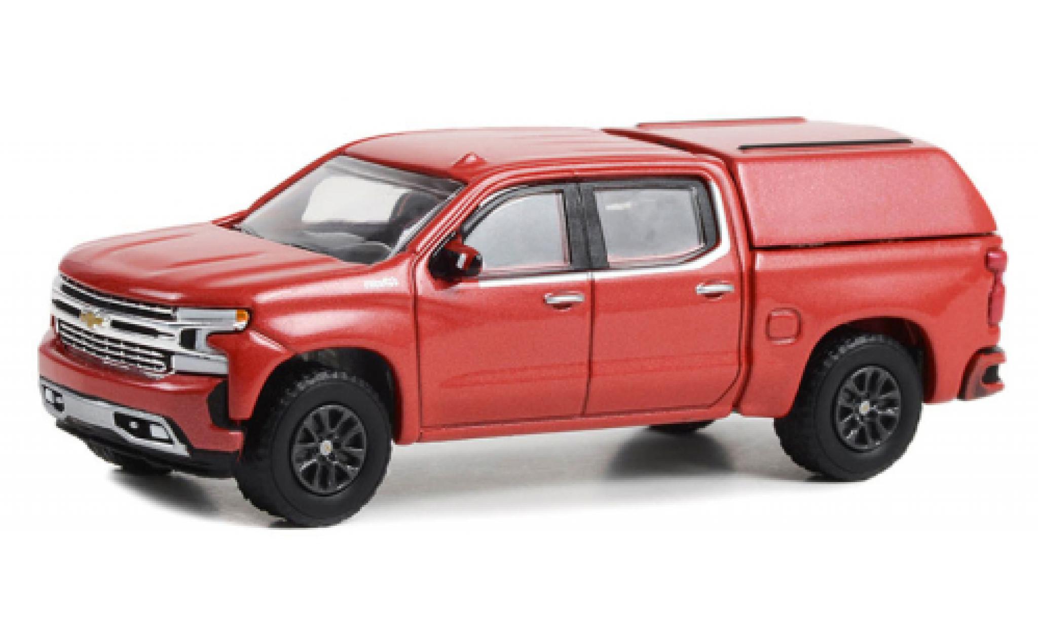 Chevrolet Silverado 1/64 Greenlight LTD High Country red 2022 diecast model cars