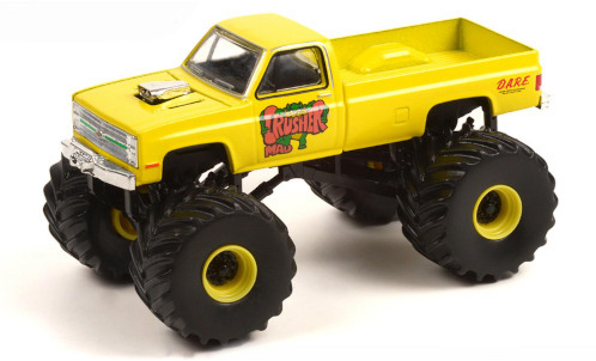 Chevrolet Silverado 1/64 Greenlight Mad Crusher 1987 diecast model cars