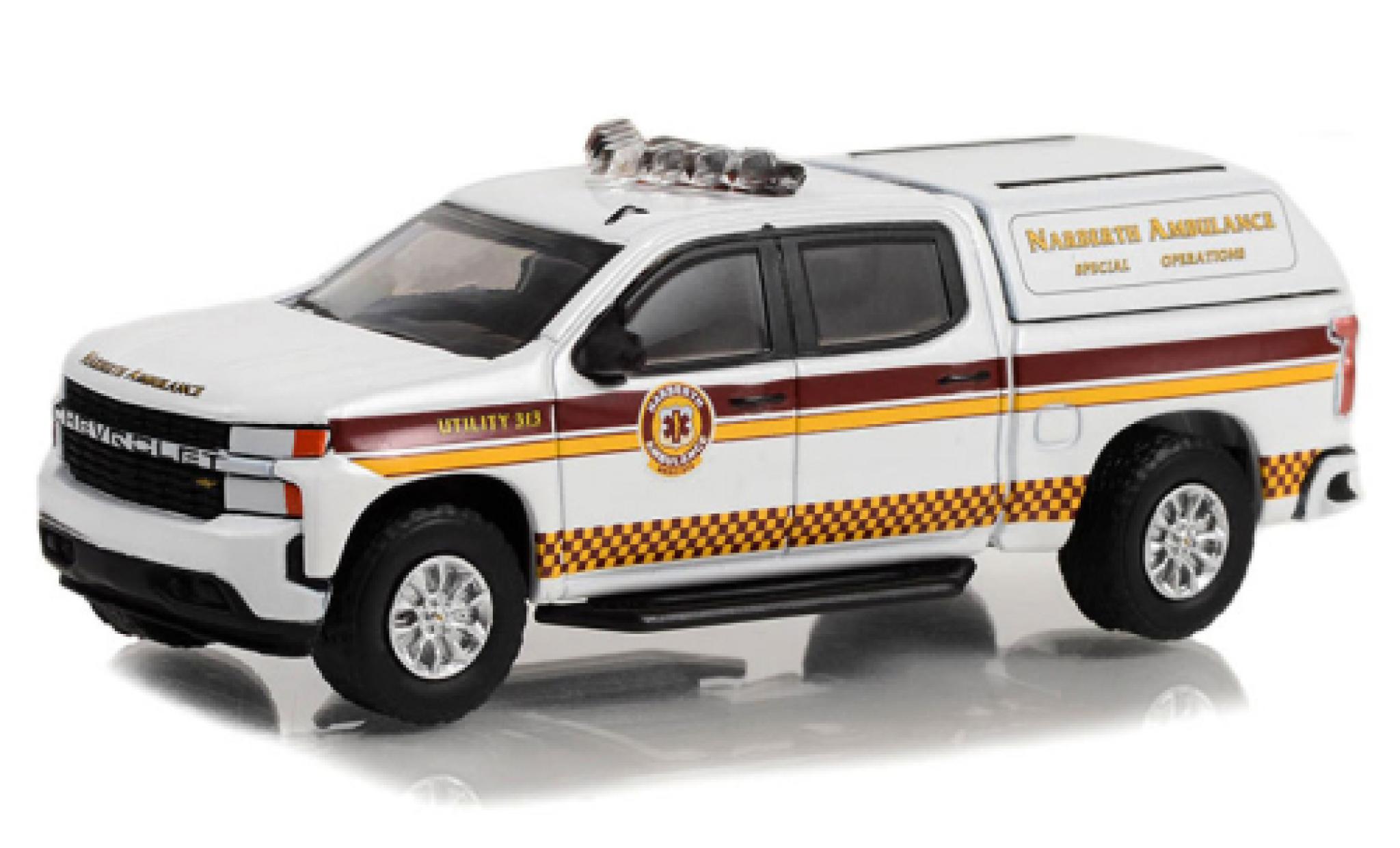 Chevrolet Silverado 1/64 Greenlight Narberth Ambulance Special Operations 2020 diecast model cars