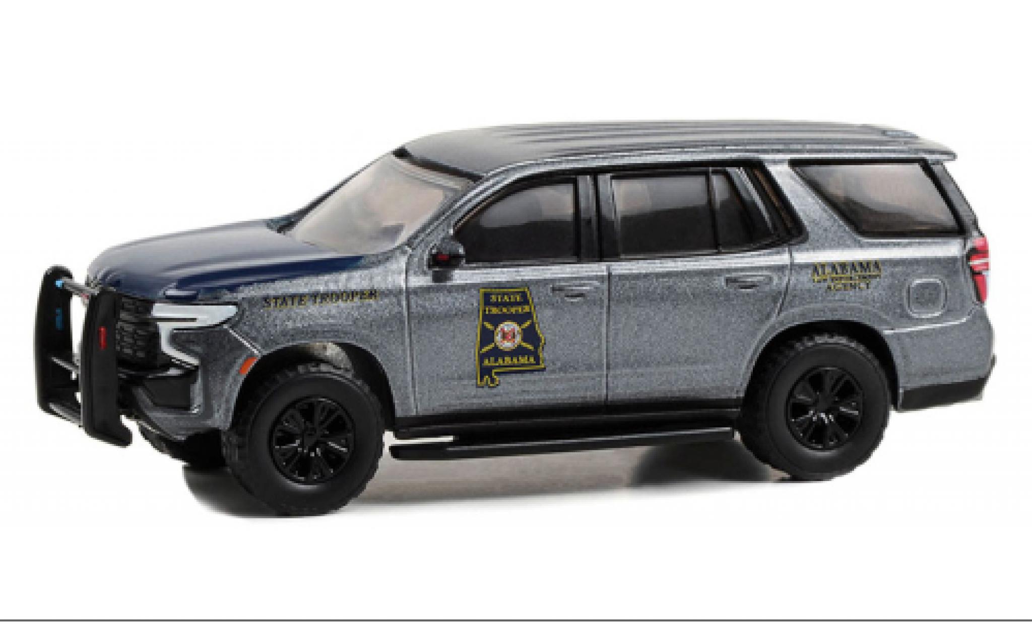 Chevrolet Tahoe 1/64 Greenlight Police Pursuit Vehicle Alabama autoroute Patrol 2022 diecast model cars