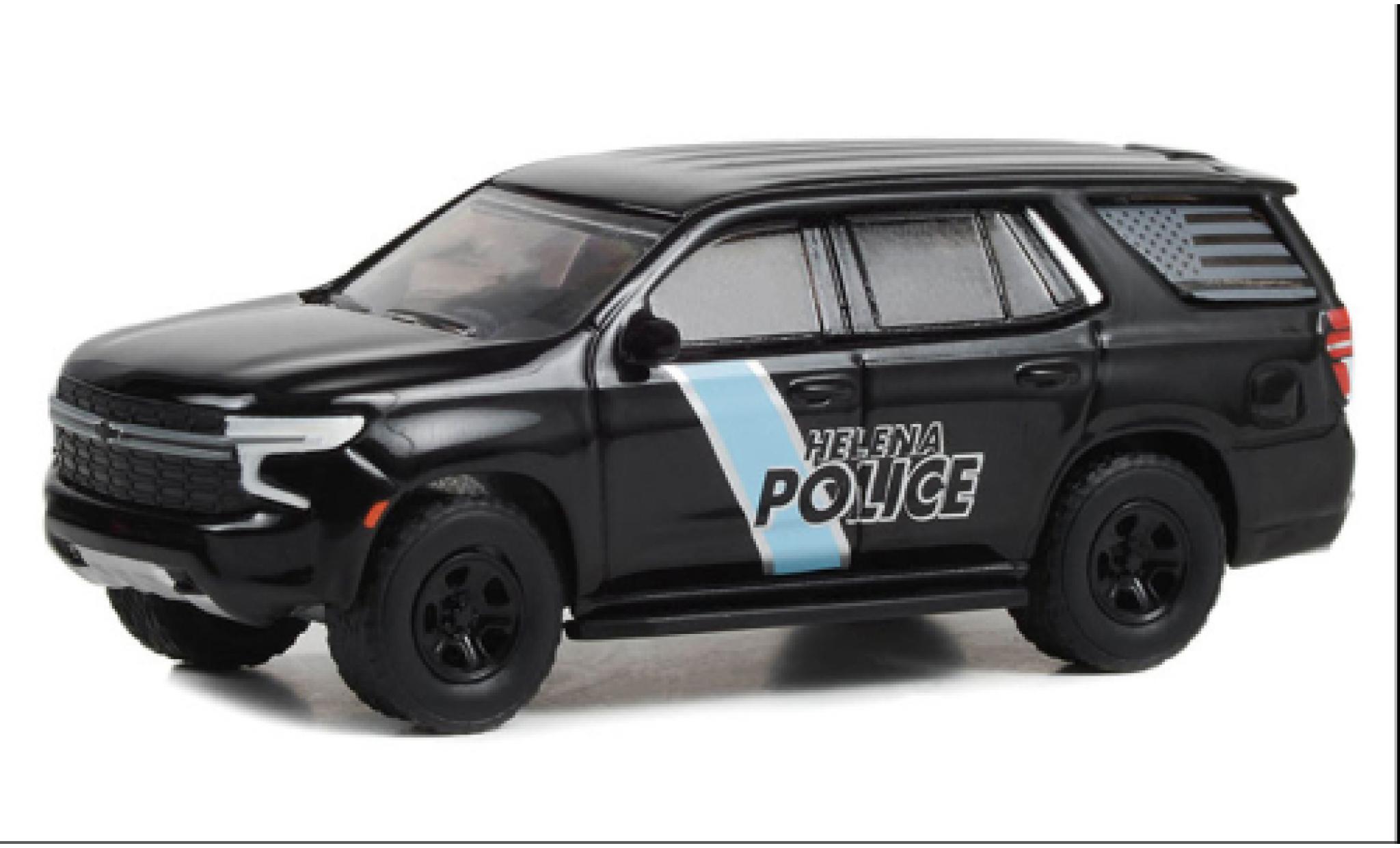 Chevrolet Tahoe 1/64 Greenlight Police Pursuit Vehicle Helena Police Department 2022 diecast model cars