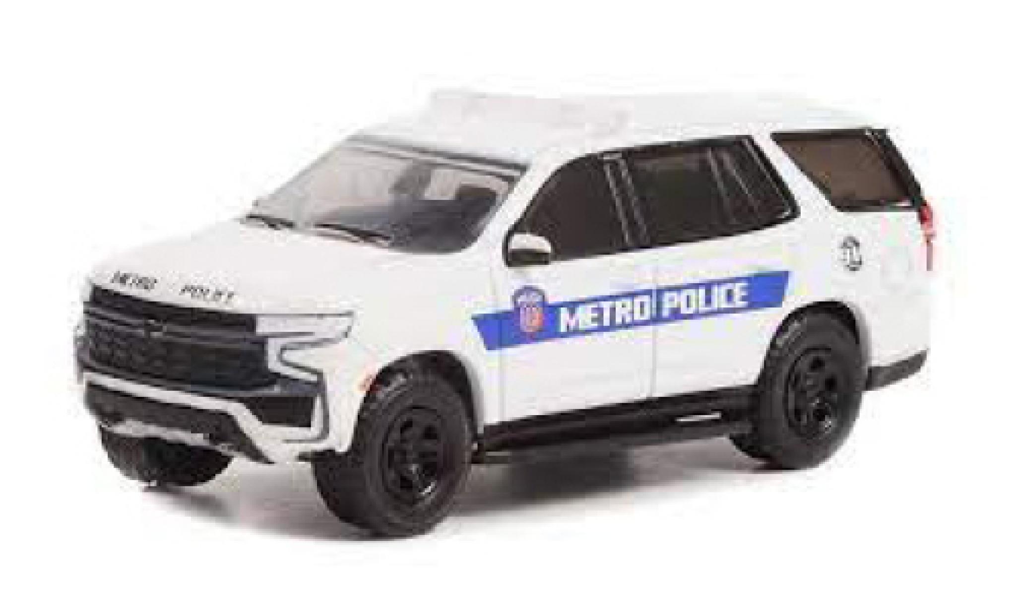 Chevrolet Tahoe 1/64 Greenlight Police Pursuit Vehicle Houston Metro Police 2021 diecast model cars
