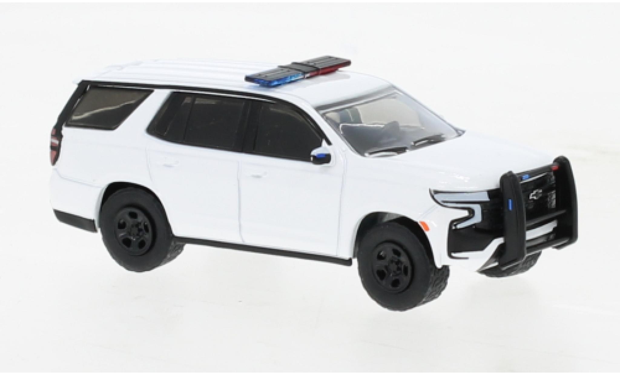 Chevrolet Tahoe 1/64 Greenlight Police Pursuit Vehicle white Police (USA) 2022 diecast model cars