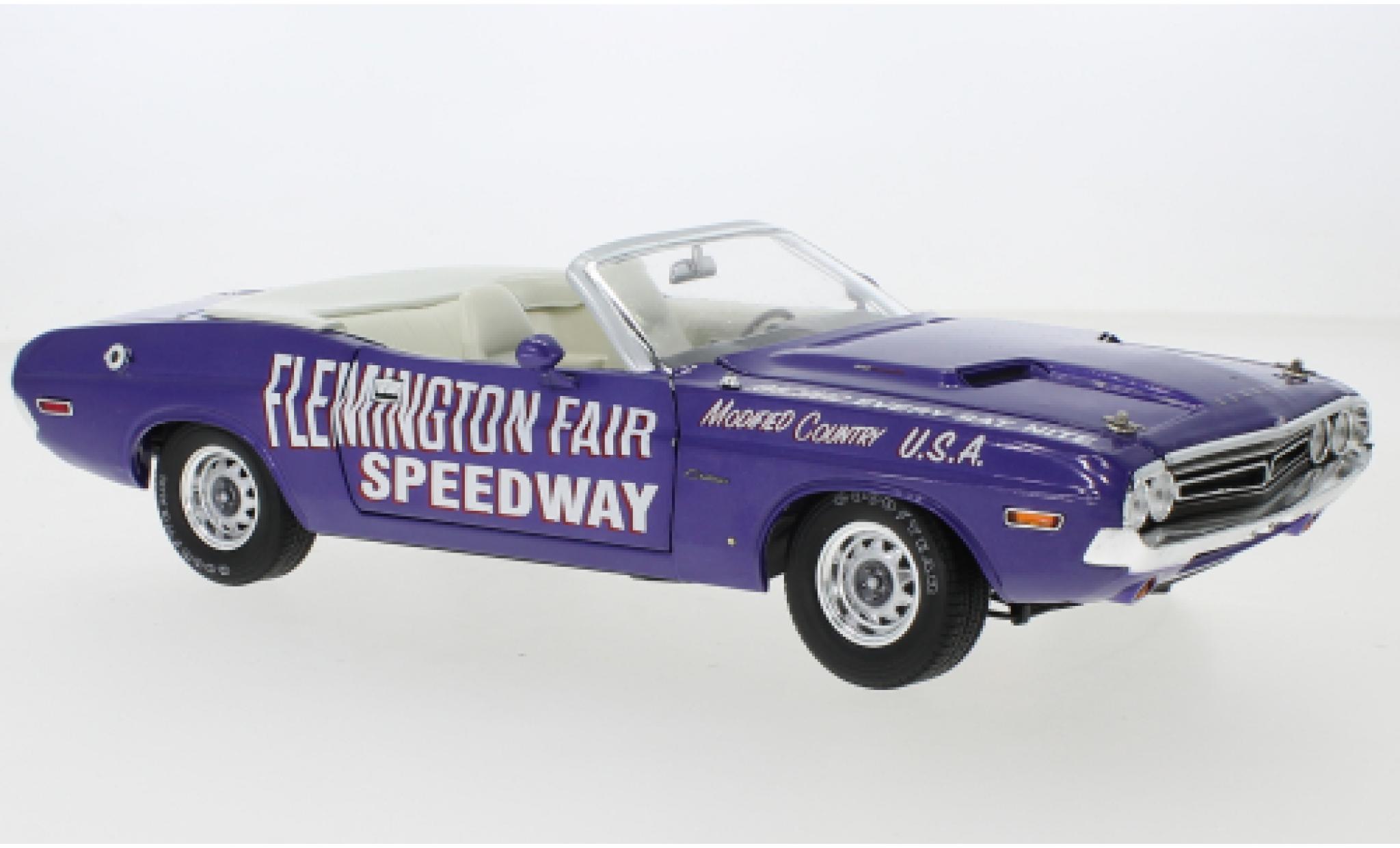 Dodge Challenger 1/18 Greenlight Flemington Fair Speedway 1971 diecast model cars