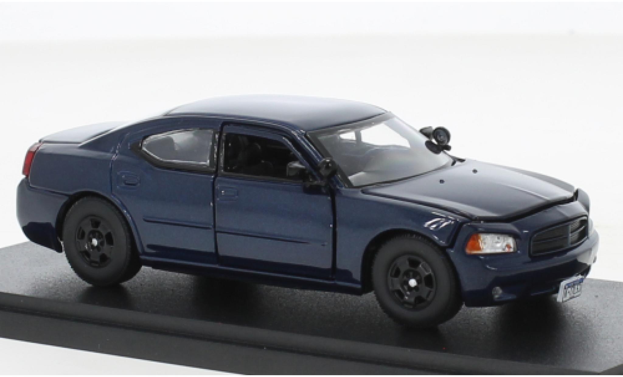Dodge Charger 1/43 Greenlight metallise blue 2006 diecast model cars