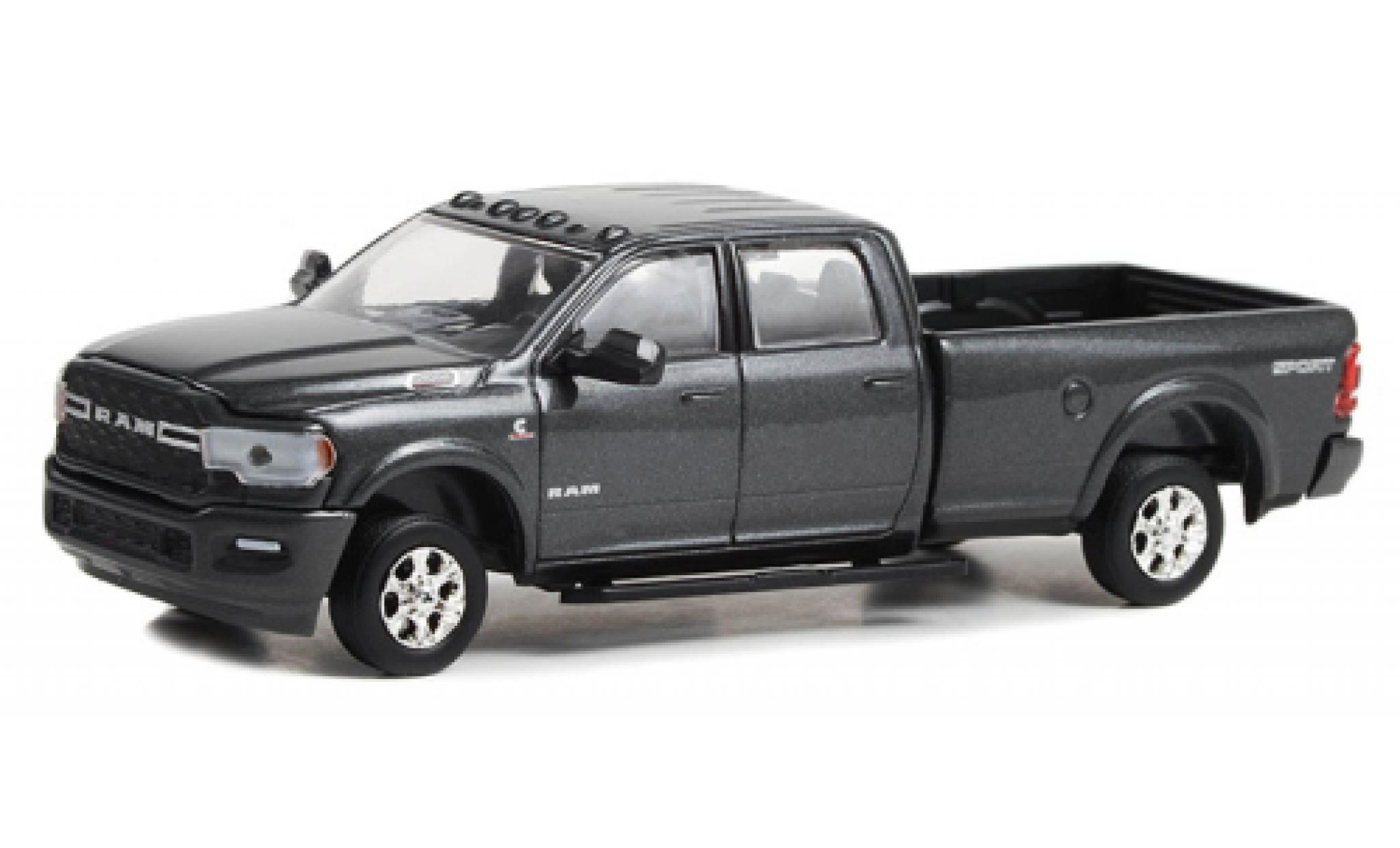 Dodge RAM 1/64 Greenlight 2500 Big Horn Sport 4x4 metallise grey 2022 diecast model cars