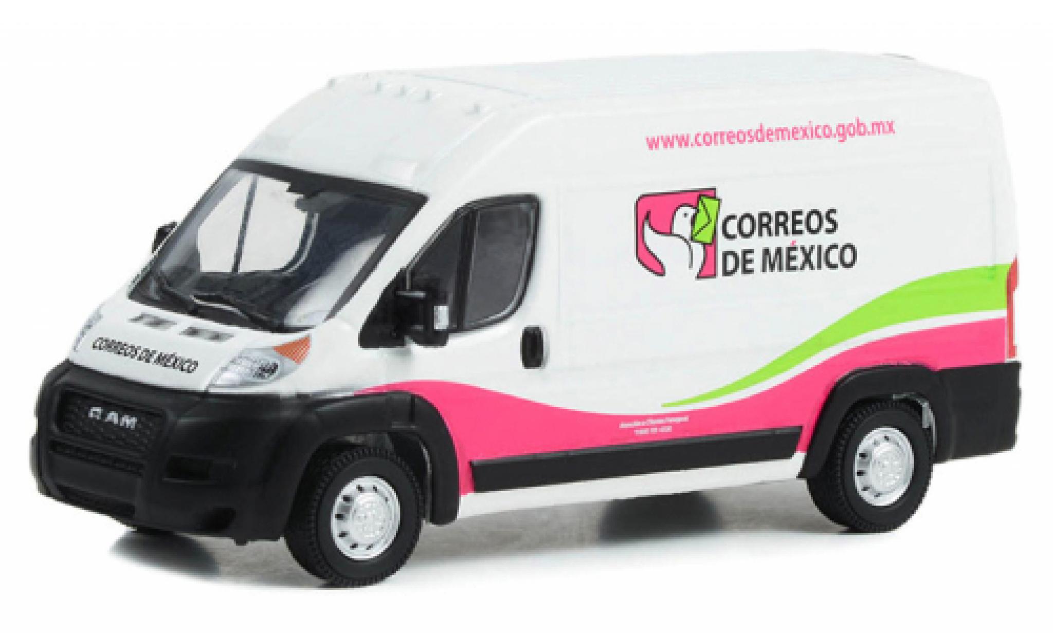 Dodge RAM 1/64 Greenlight Promaster 2500 Cargo HD Correos de Mexico 2020 diecast model cars