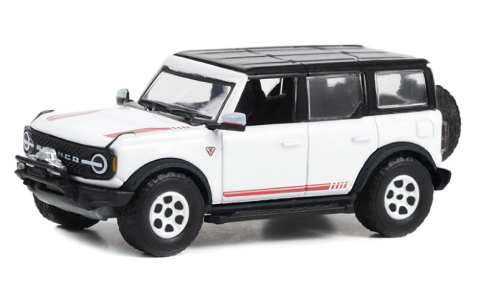 Ford Bronco 1/64 Greenlight First Edition white/black 2021 diecast model cars