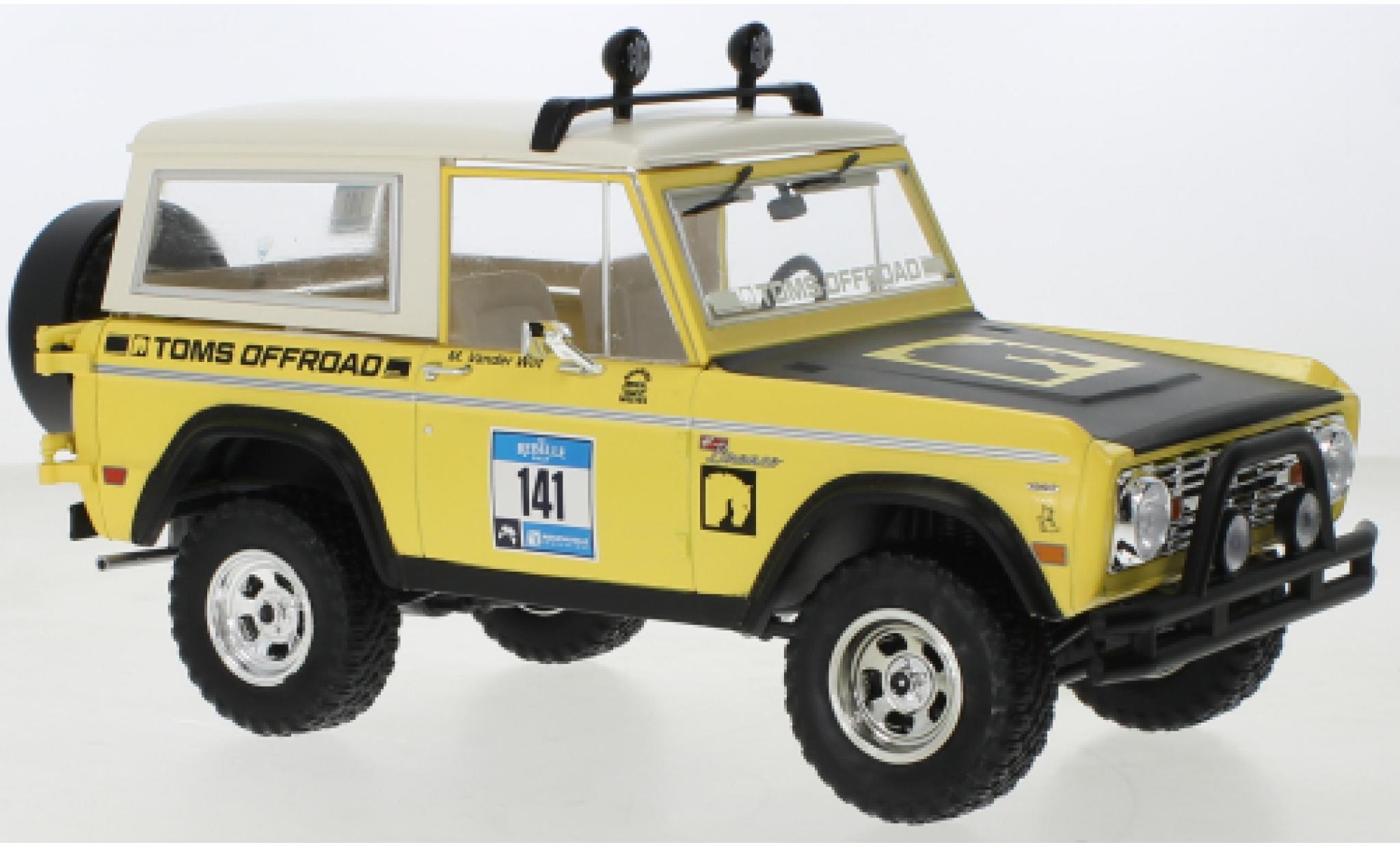 Ford Bronco 1/18 Greenlight Toms Offroad Roaming Wolfes 1969 diecast model cars