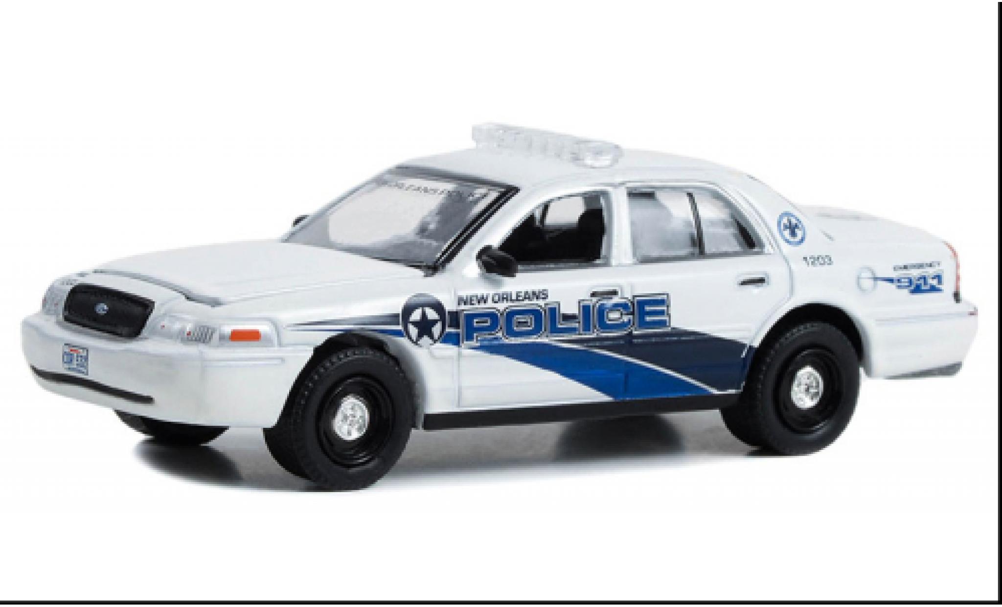 Ford Crown 1/64 Greenlight Victoria Police Interceptor NCIS - Nouveau Orleans 2006 diecast model cars