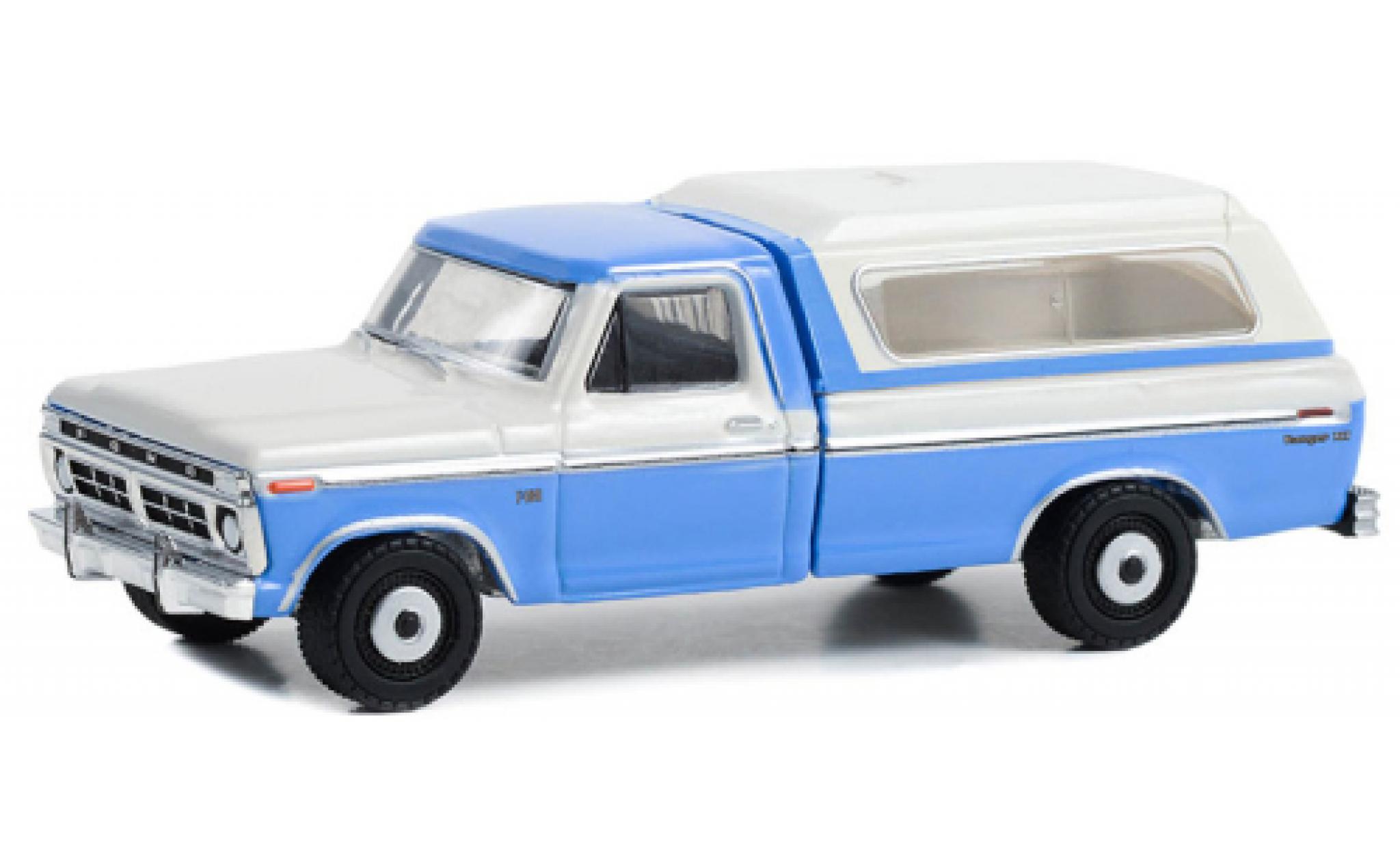 Ford F-1 1/64 Greenlight 00 Ranger LT blue/white 1975 diecast model cars