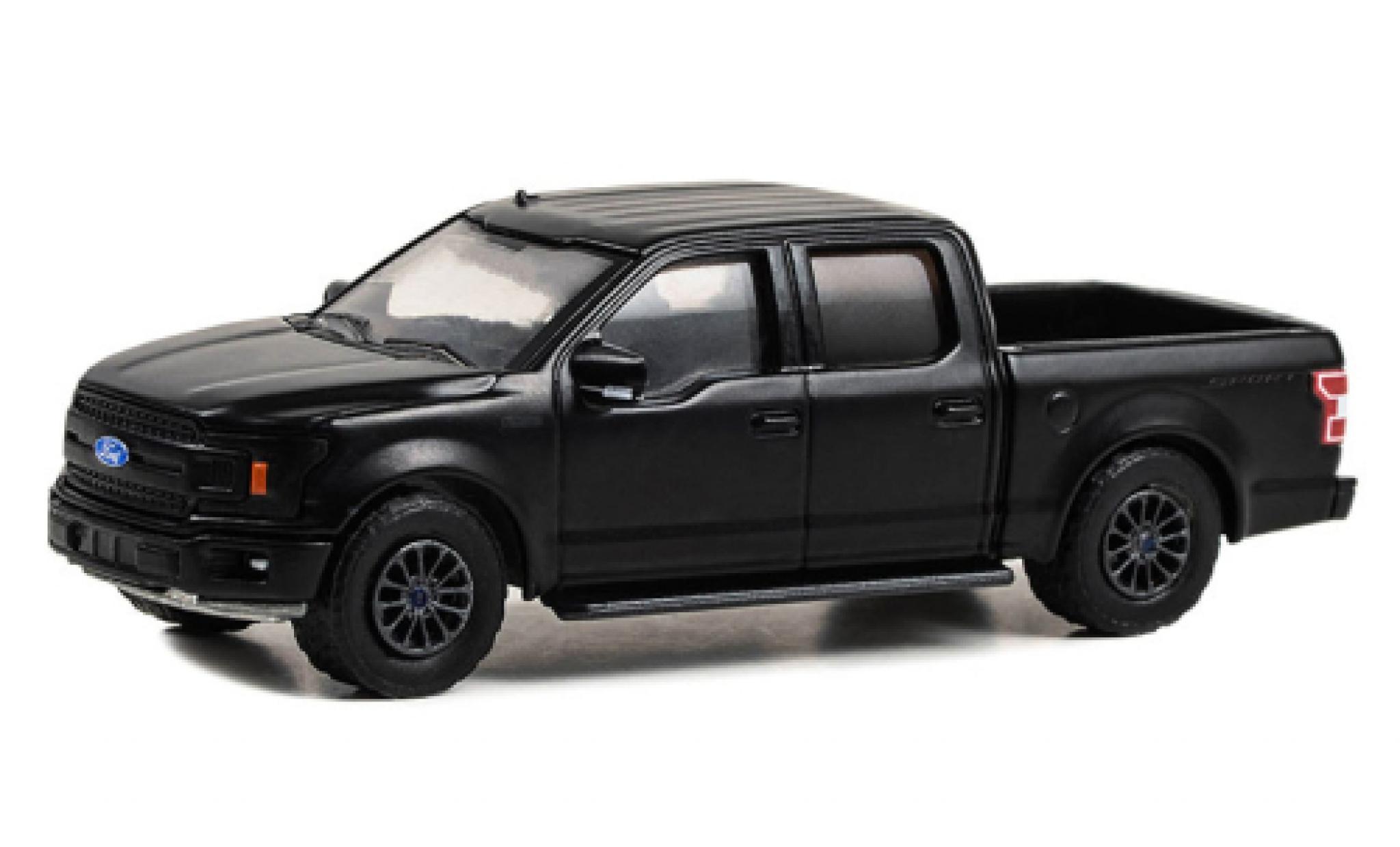 Ford F-1 1/64 Greenlight 50 Lariat Sport matte noir 1993 diecast model cars