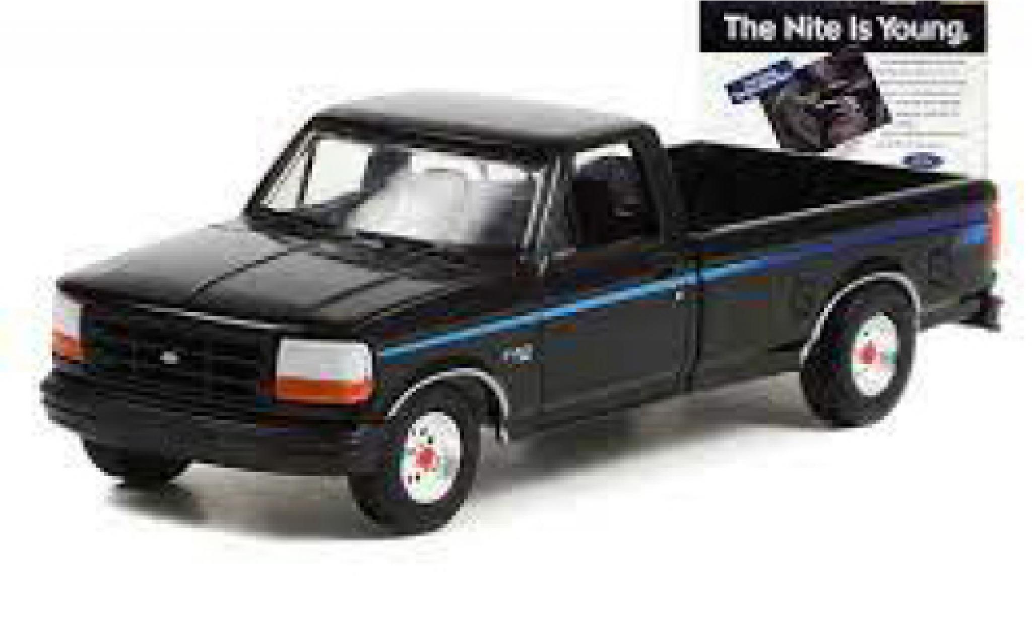 Ford F-1 1/64 Greenlight 50 Nite Edition black 1992 diecast model cars