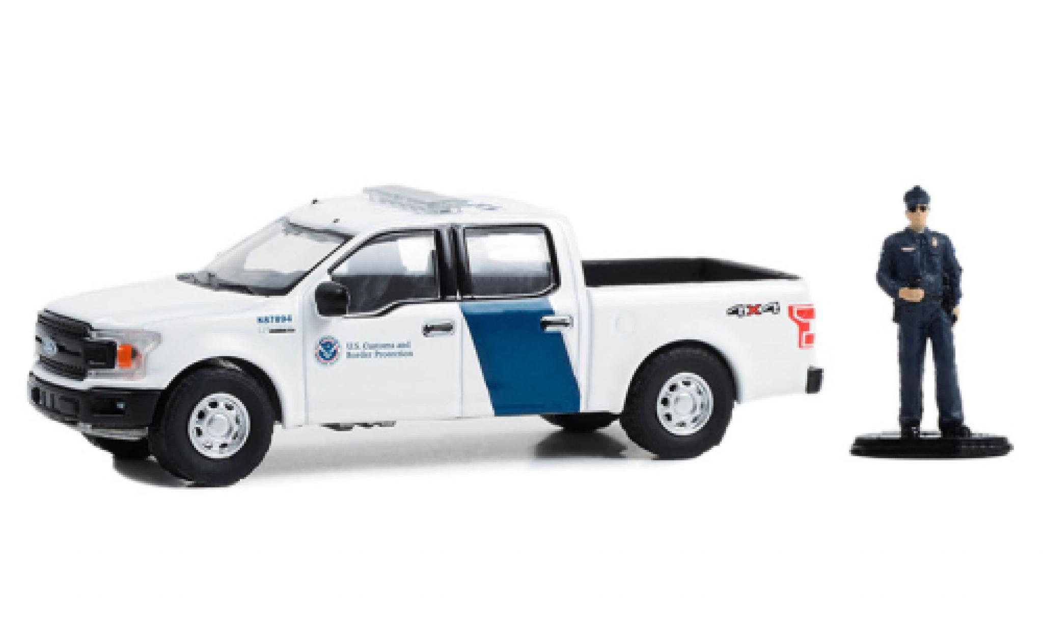 Ford F-1 1/64 Greenlight 50 XLT U.S. Customs and Border Predection 2018 diecast model cars