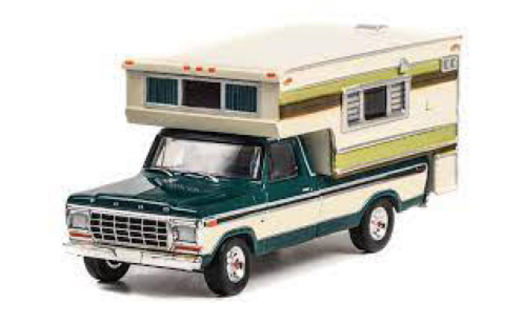 Ford F-250 1/64 Greenlight green/grey 1978 diecast model cars