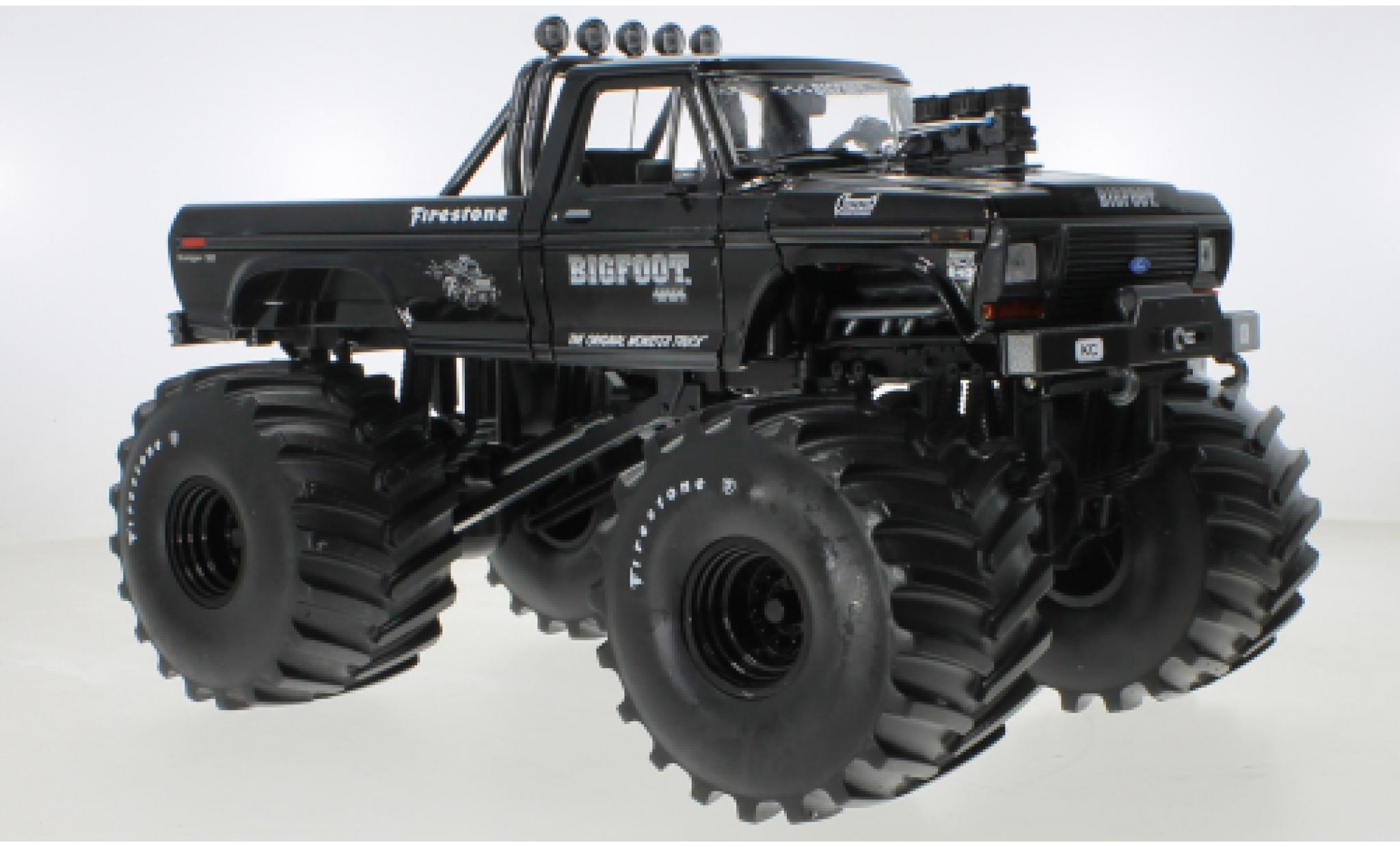 Ford F-250 1/18 Greenlight matt-black Bigfoot 1974 diecast model cars