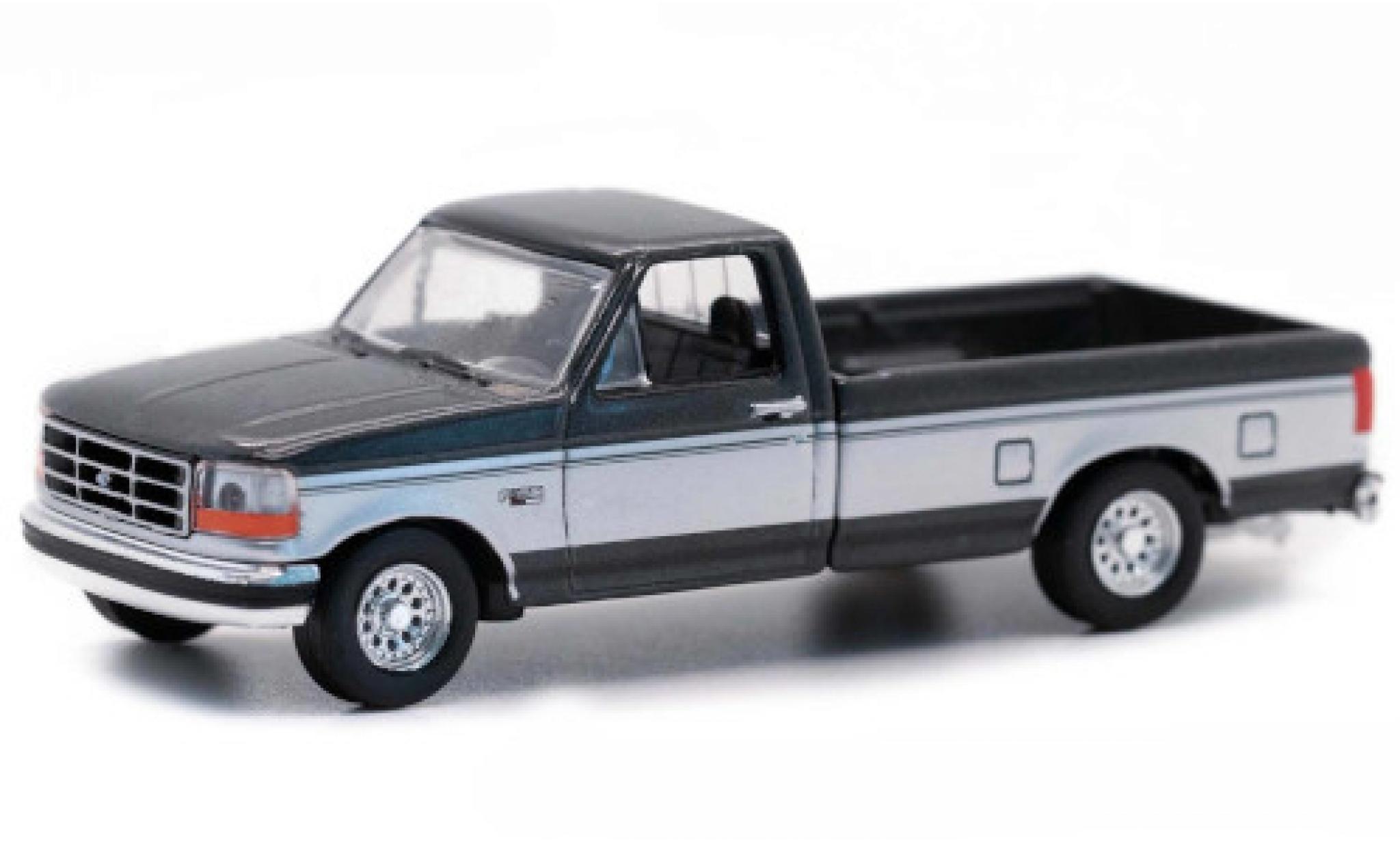 Ford F-250 1/64 Greenlight metallise grey/grey 1992 diecast model cars