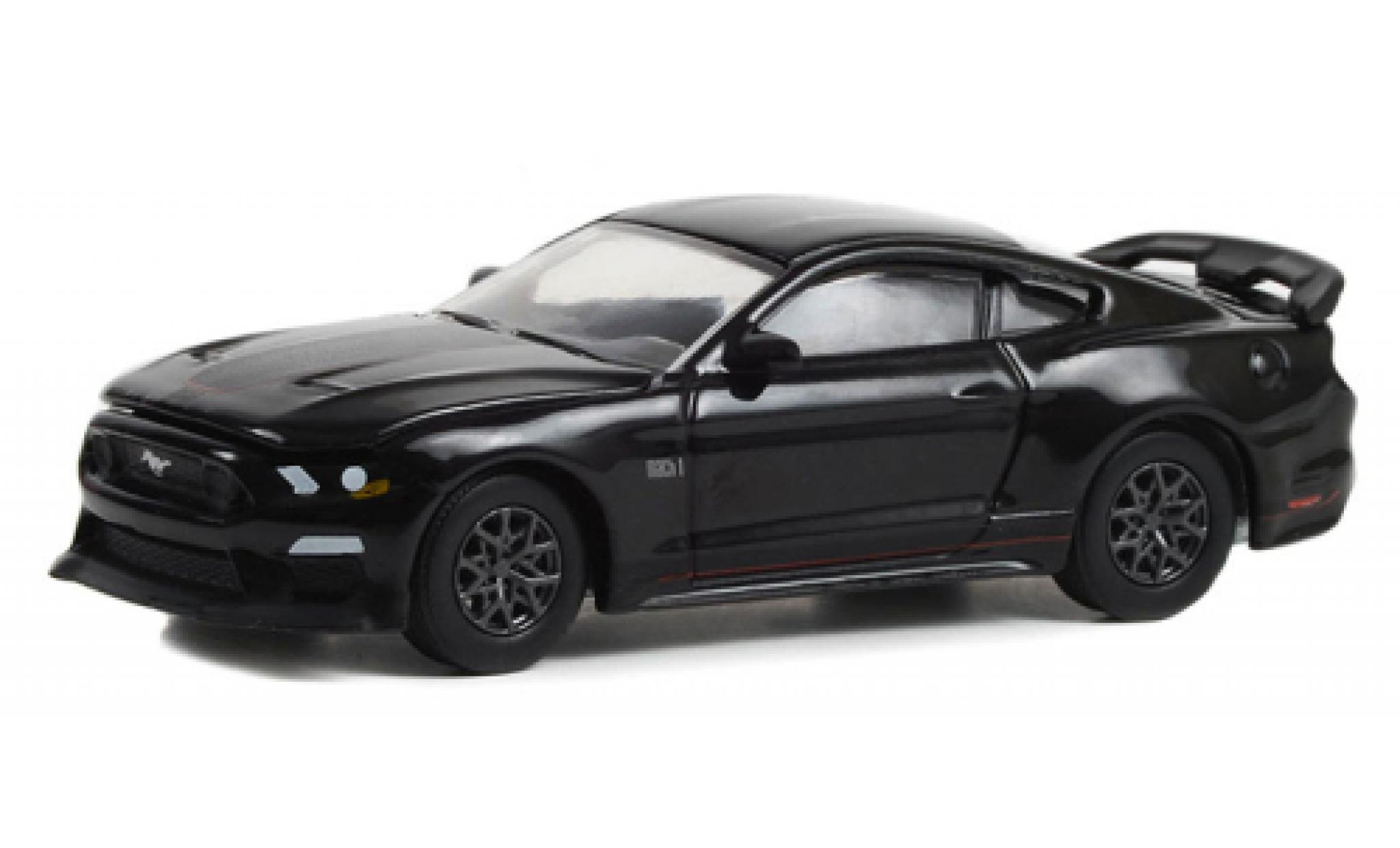 Ford Mustang 1/64 Greenlight Mach 1 black 2022 diecast model cars