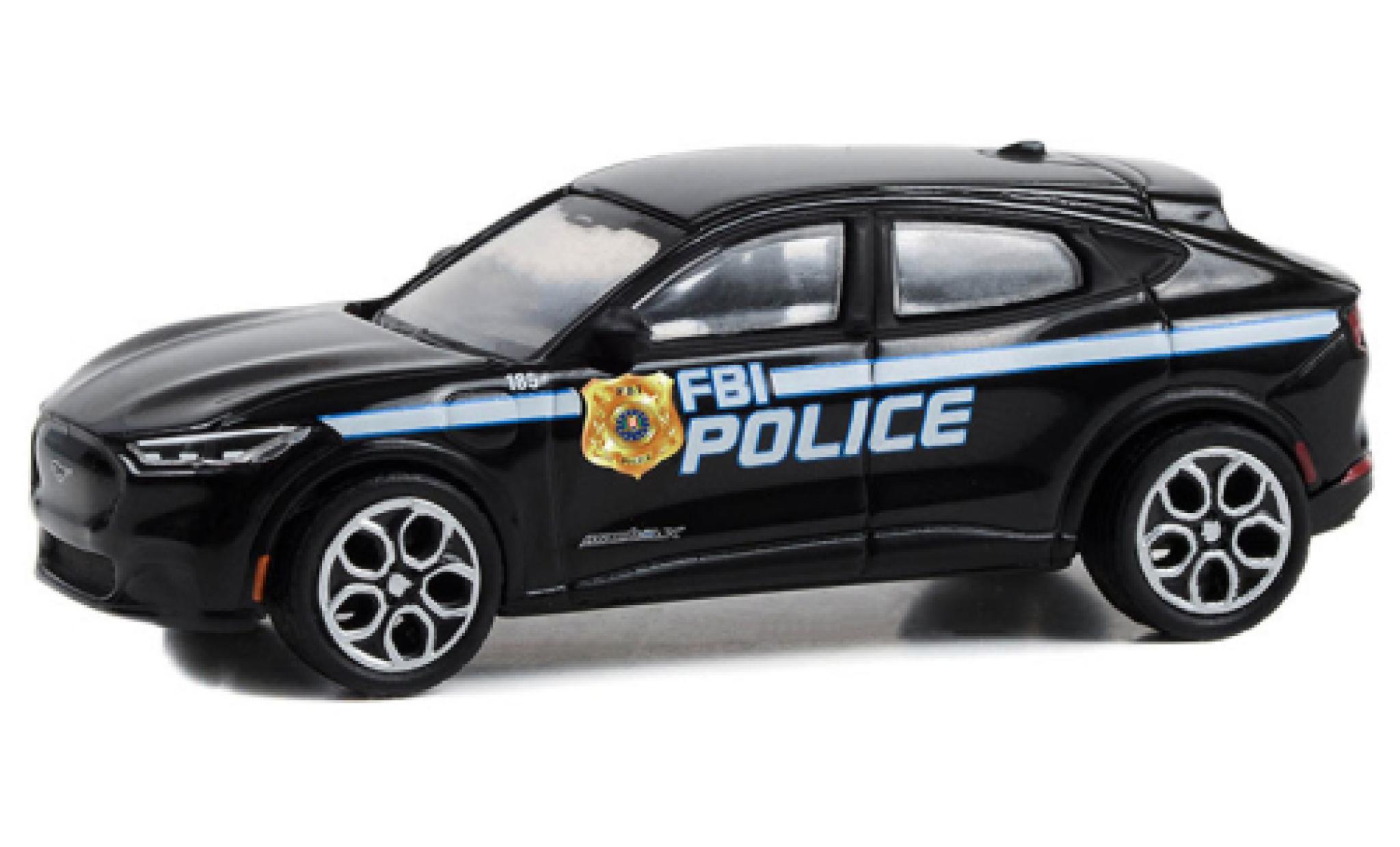 Ford Mustang 1/64 Greenlight Mach-E GT FBI Police 2022 diecast model cars