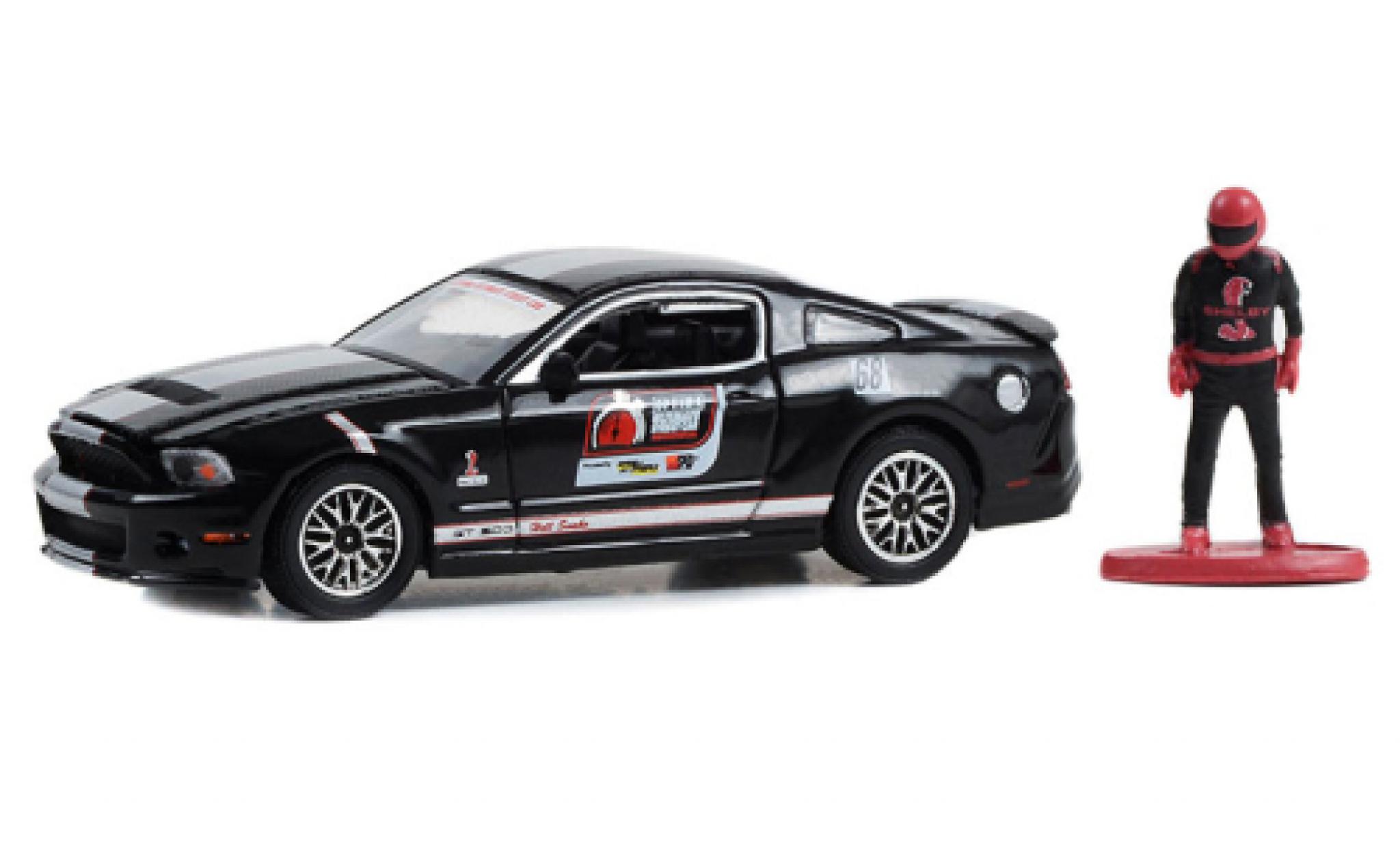 Shelby GT 500 1/64 Greenlight Ford Mustang black/D&eacute;corer 2010 diecast model cars