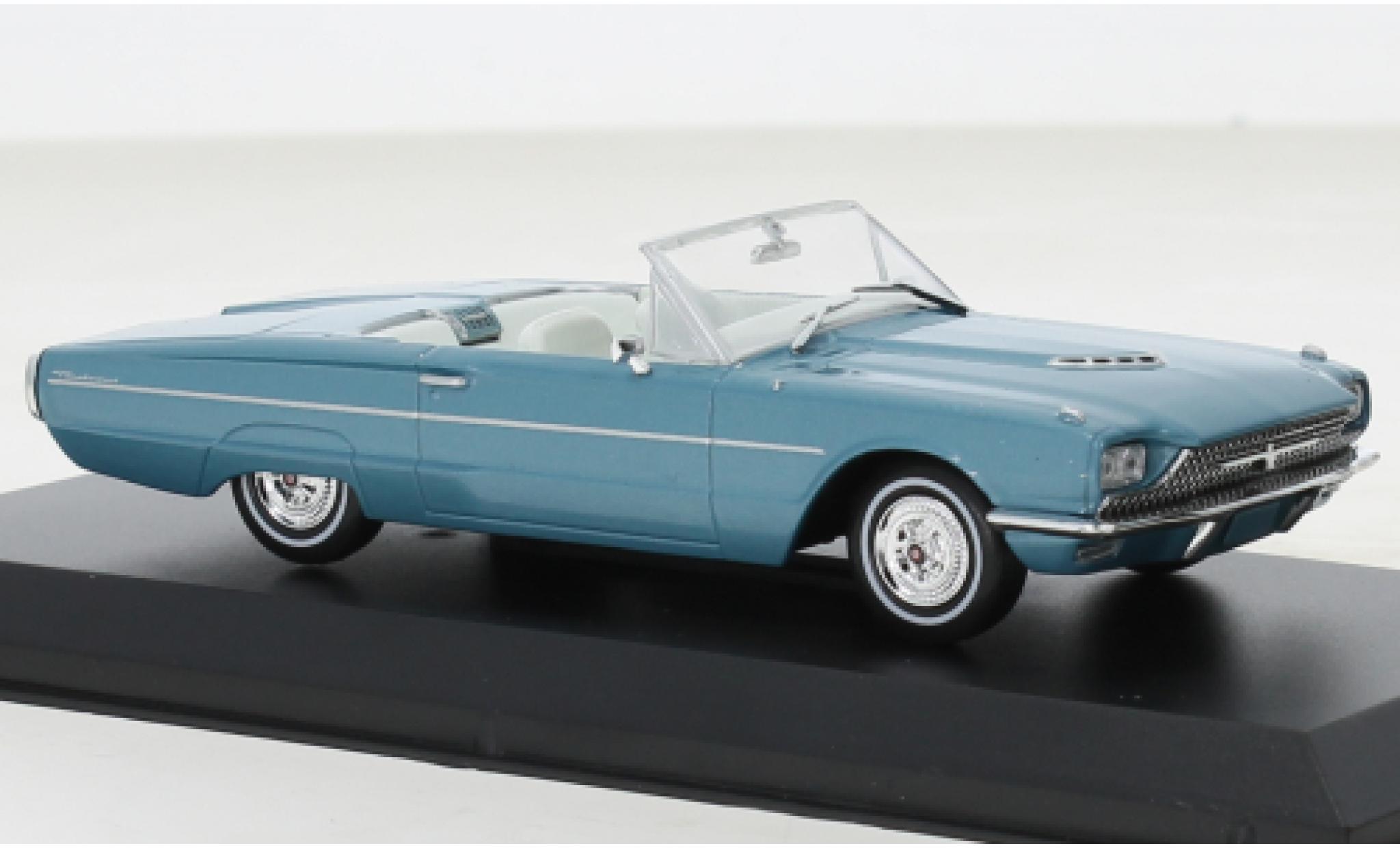 Ford Thunderbird 1/43 Greenlight Convertible metallise blue Thelma & Louise 1966 diecast model cars