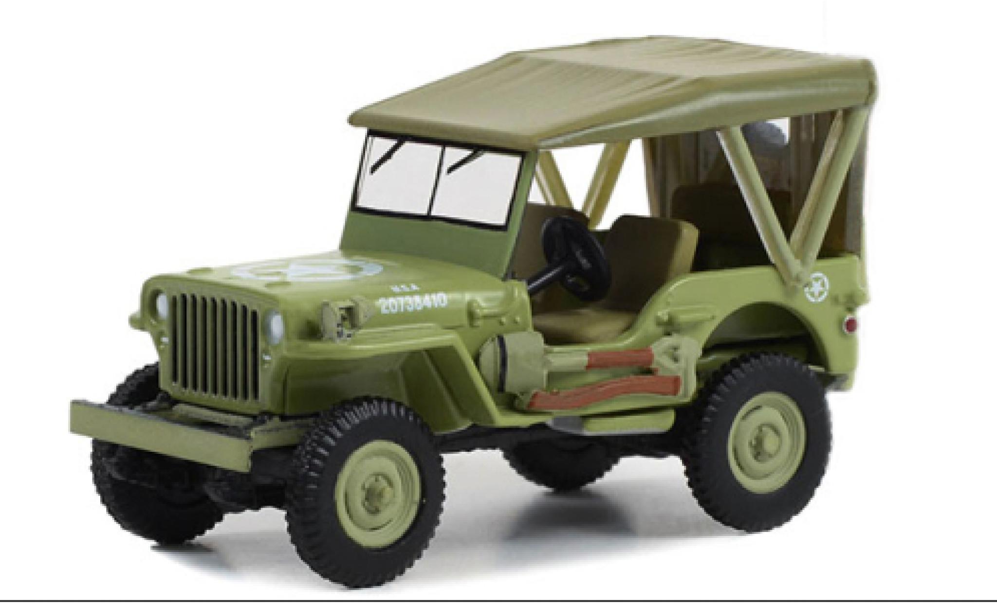 Jeep Willys 1/64 Greenlight MB d 1945 diecast model cars